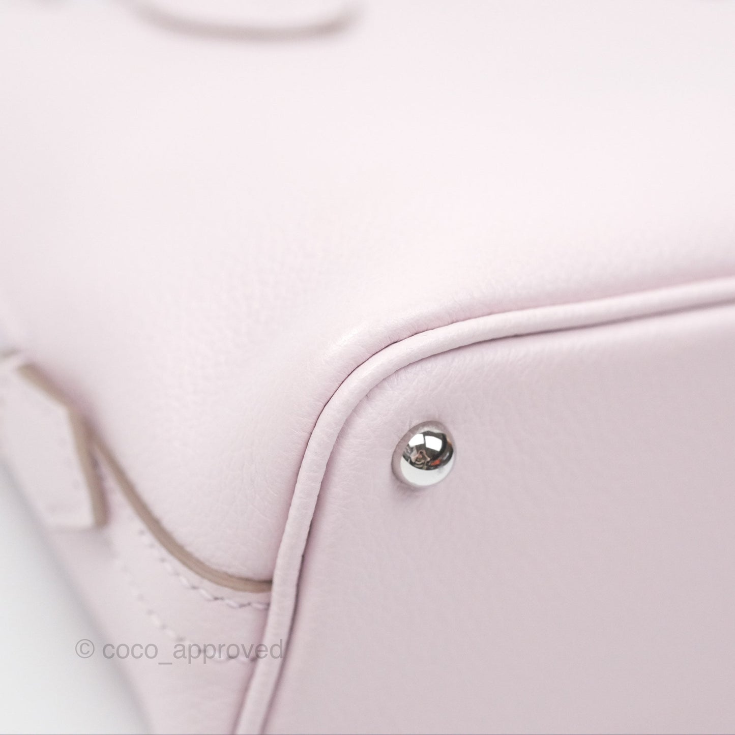 Hermès Bolide Mini 1923 Verso Evercolor Mauve Pale 09/ Caramel 28 Palladium Hardware
