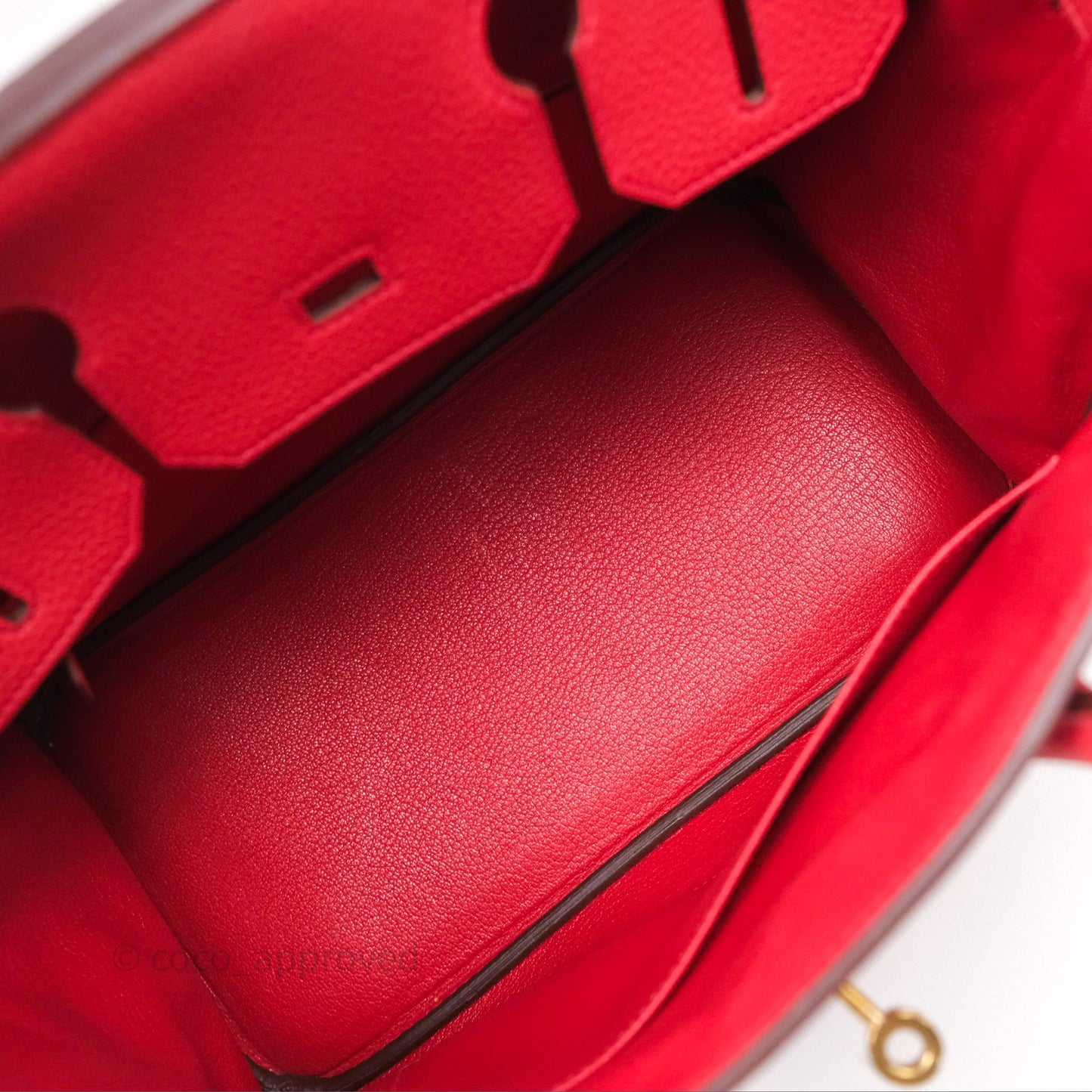 Hermès Birkin 30 Retourne Geranium D5 Togo Gold Hardware