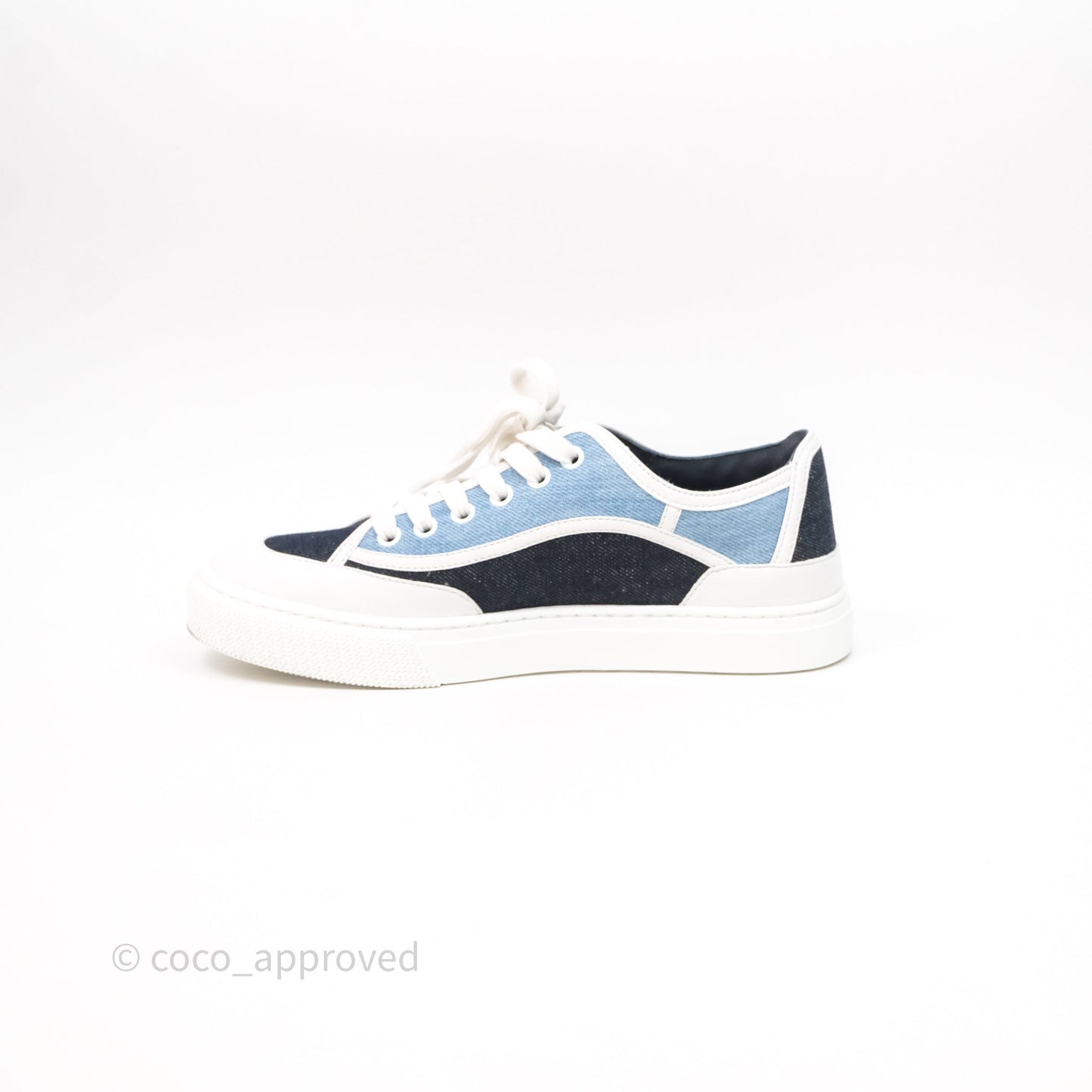 Hermès Denim Sneakers Size 37.5