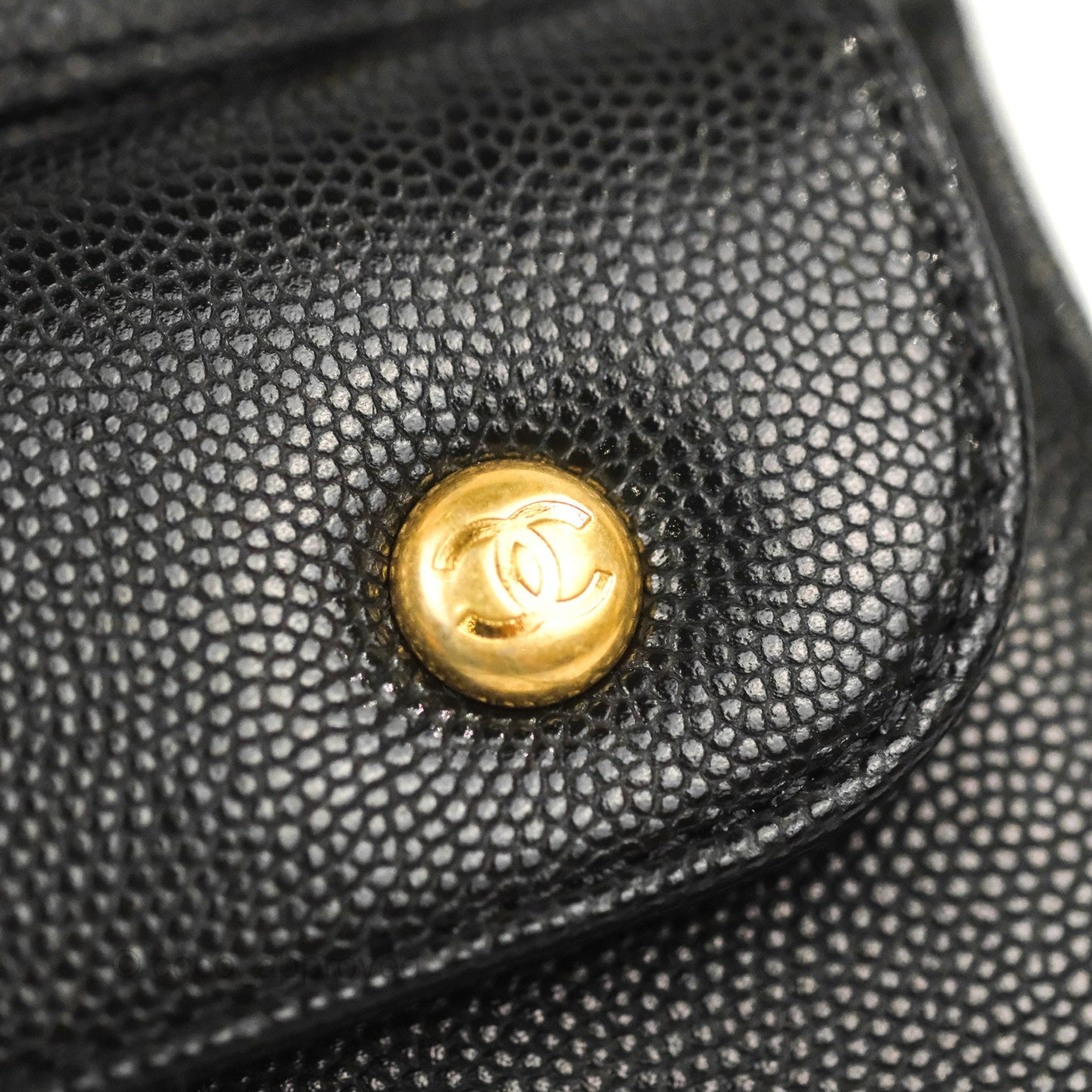 Chanel Mini Messenger Bag Black Caviar Aged Gold Hardware 21K