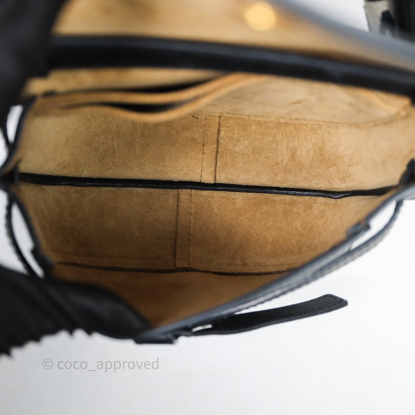Loewe Mini Gate Dual Bag in Soft Calfskin & Jacquard Strap Black