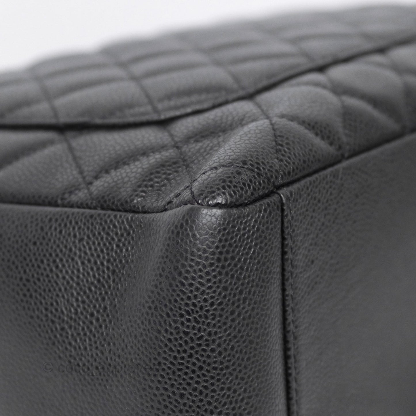 Chanel GST Black Caviar Silver Hardware