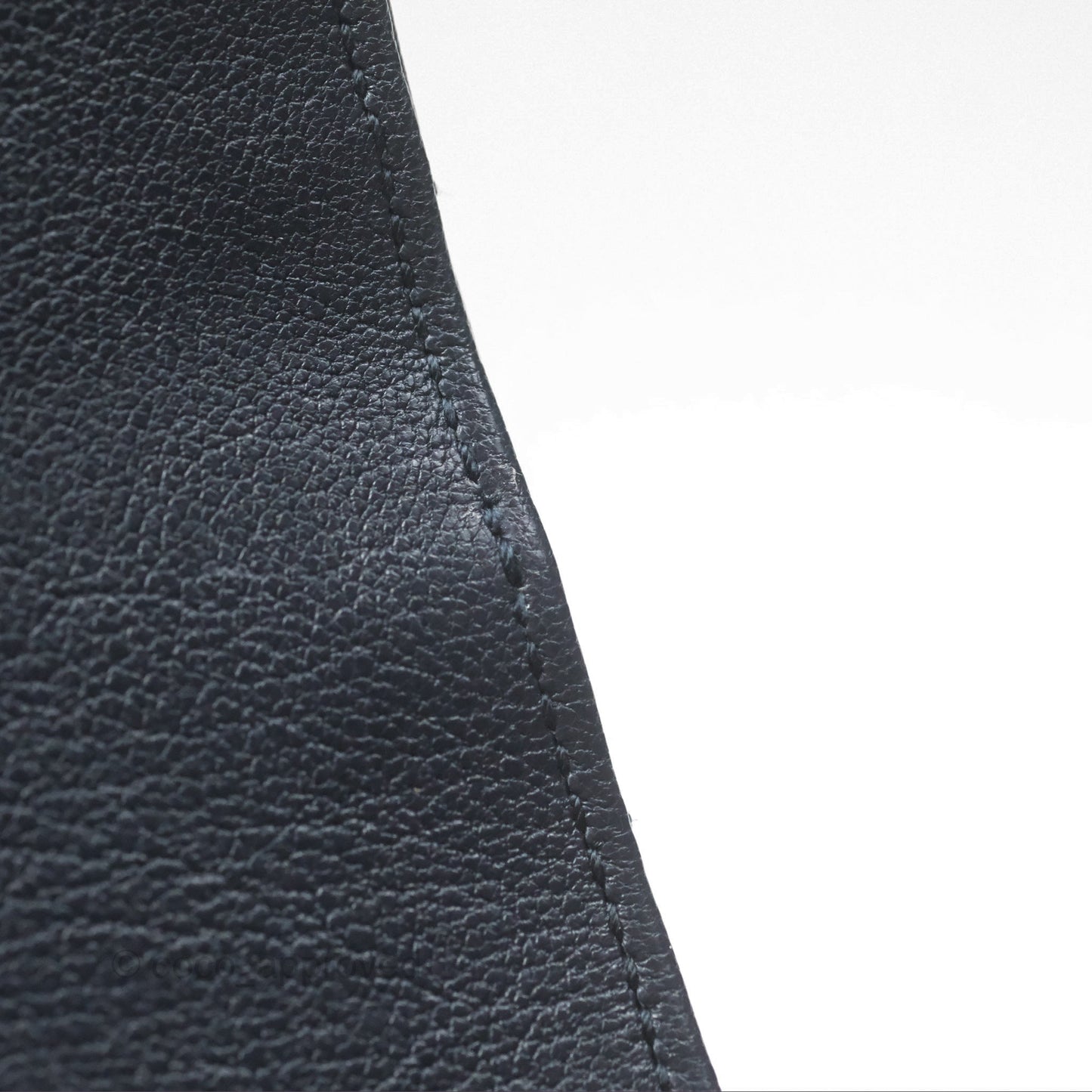 Saint Laurent Chevron Medium College Navy Chain Bag Gold Hardware