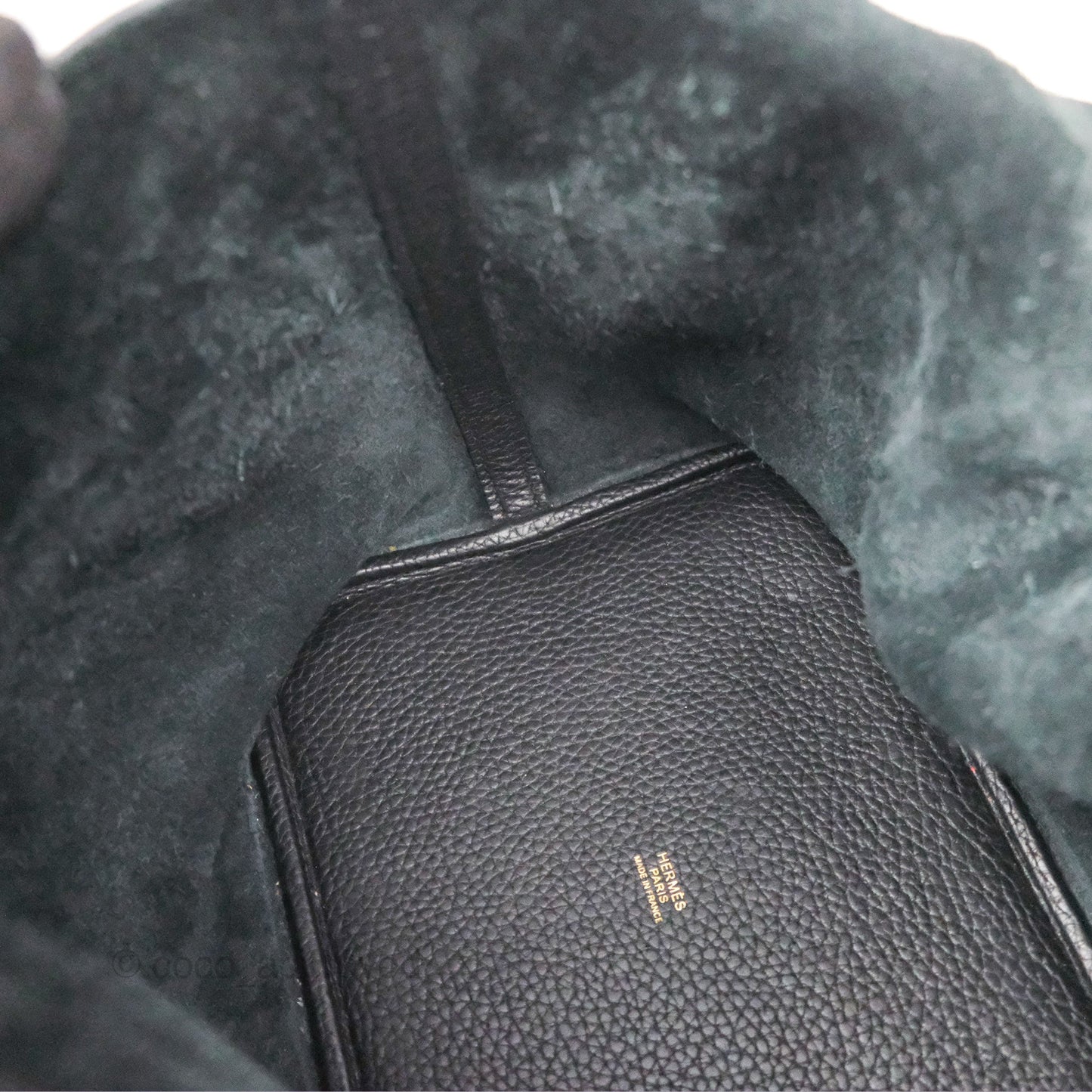 Hermès Picotin 22 Black Noir 89 Clemence Gold Hardware