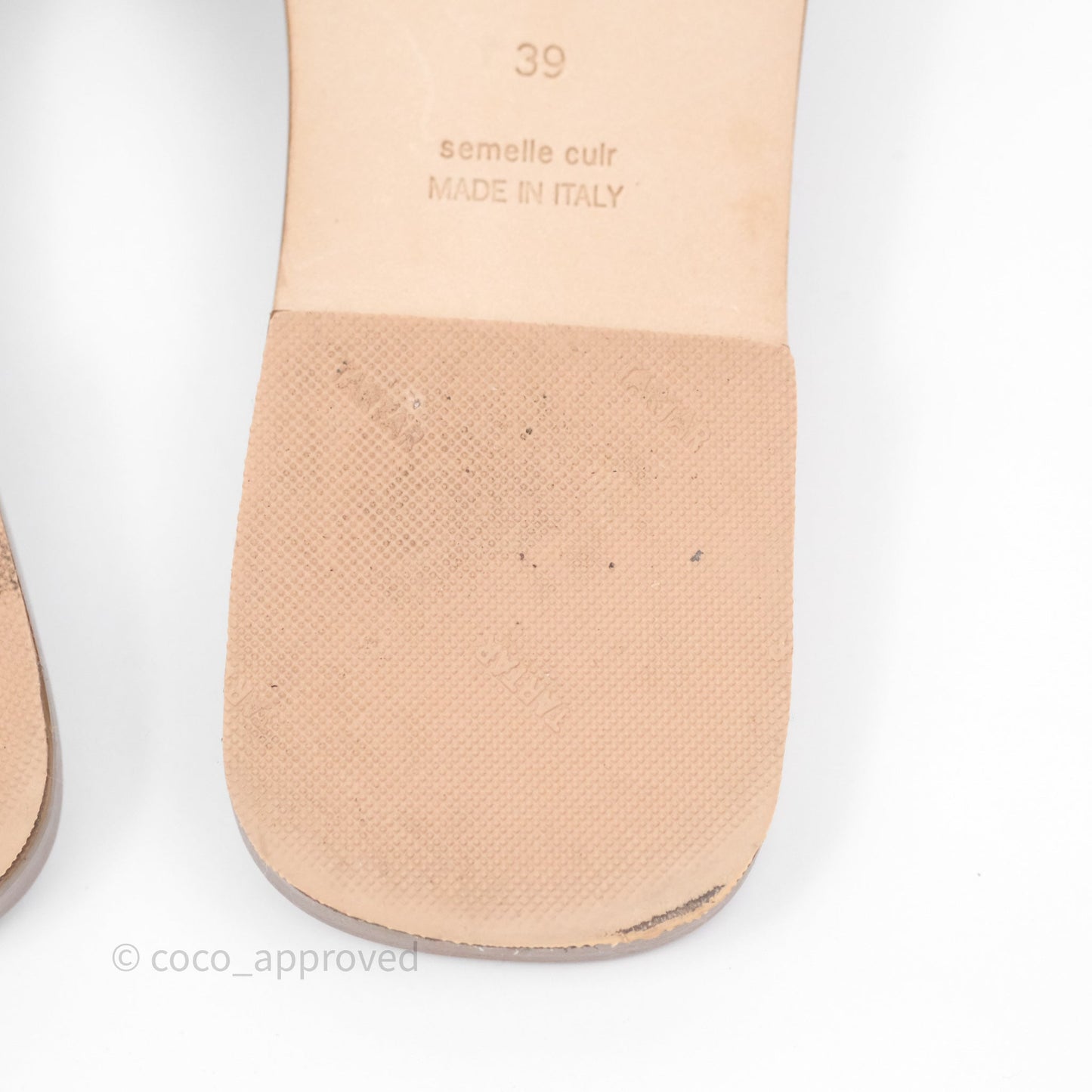 Hermès Oran Sandals in Gold Size 39