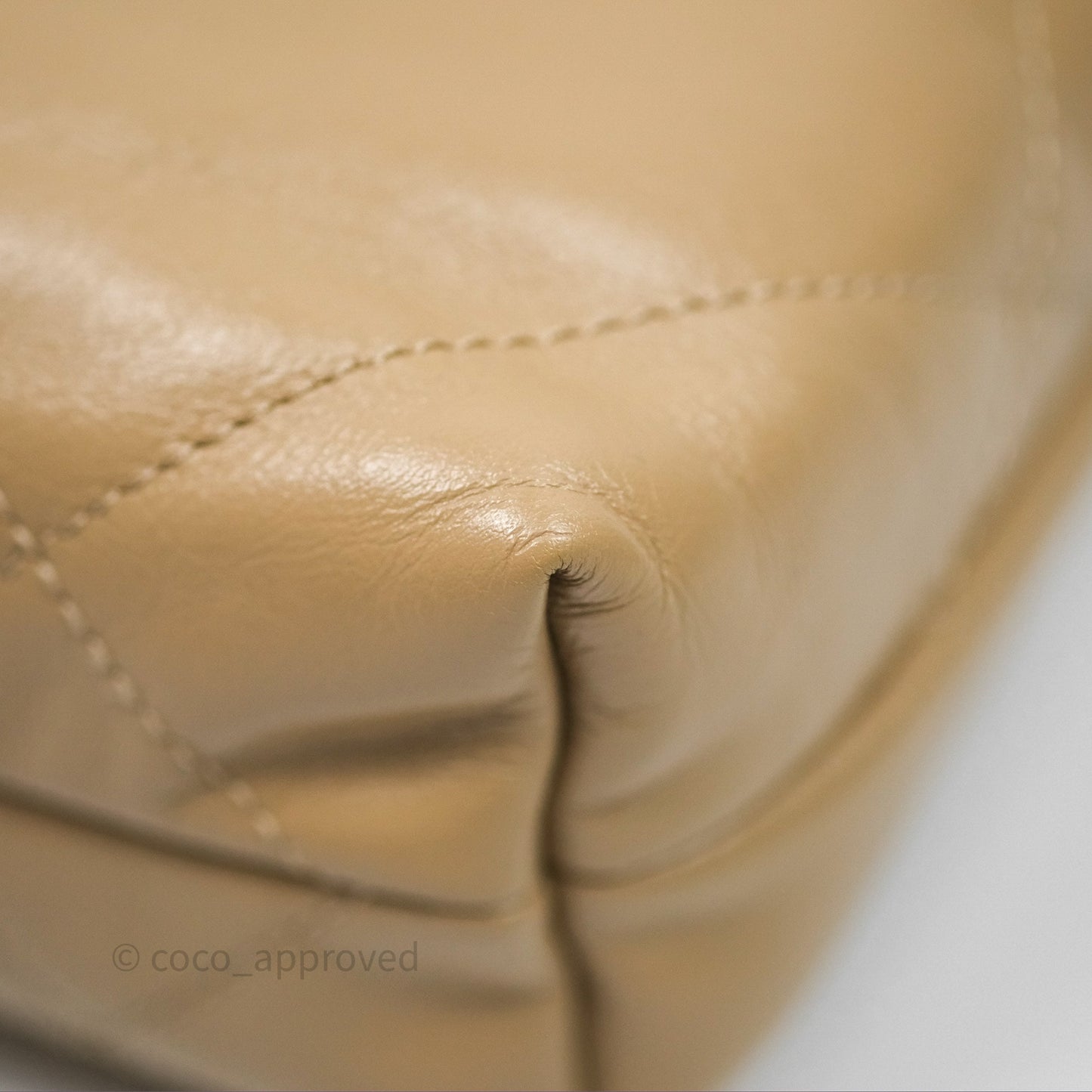 Chanel 22 Mini Bag Beige Shiny Crumpled Calfskin