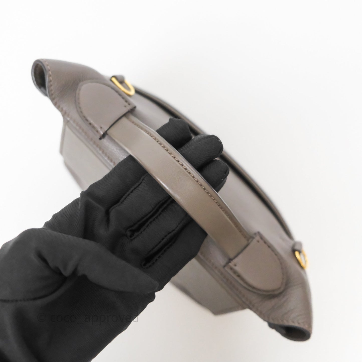Hermès 24/24 21 Mini Gris Etain 8F Evercolor/ Swift Gold Hardware