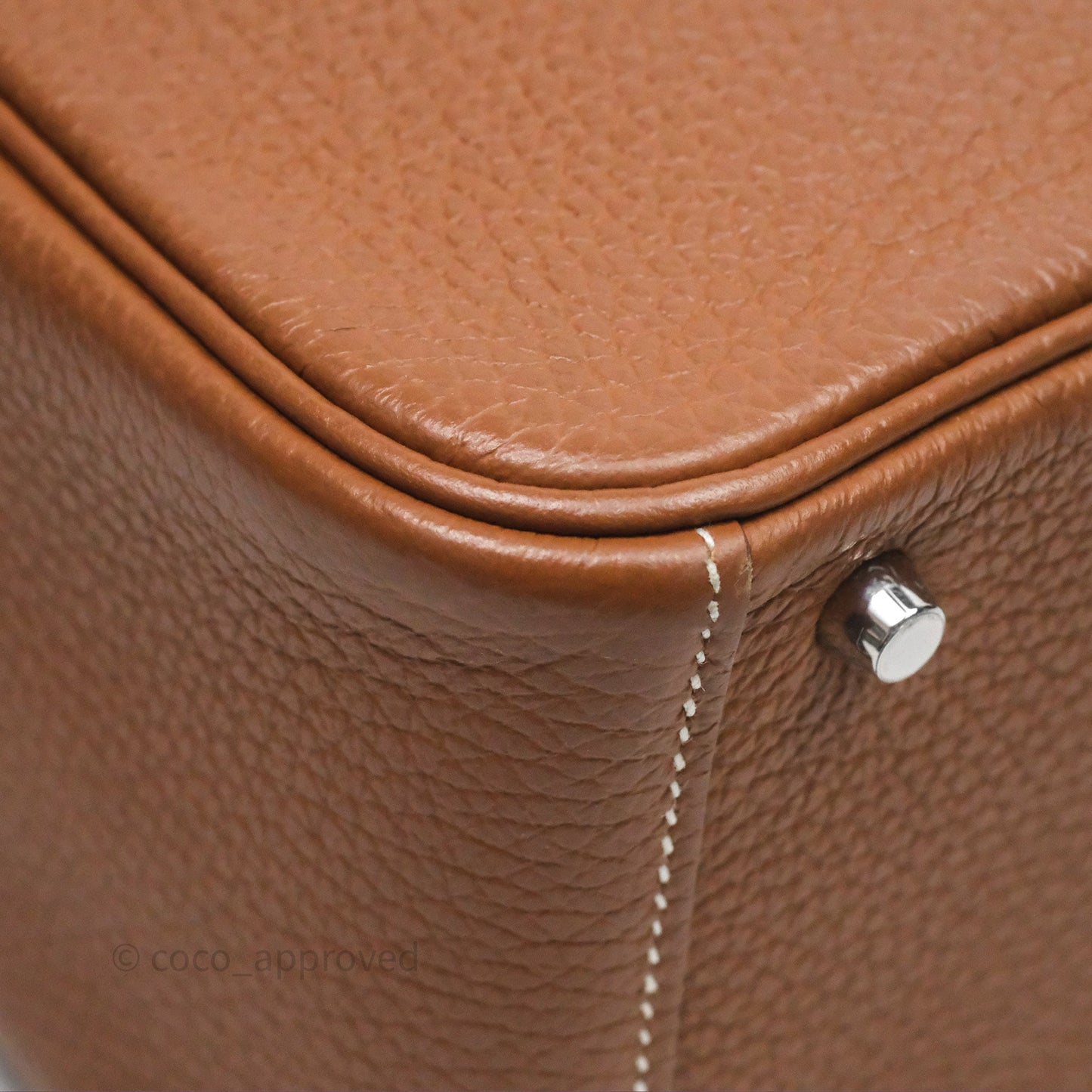 Hermès Mini Lindy 20 Gold Clemence Palladium Hardware