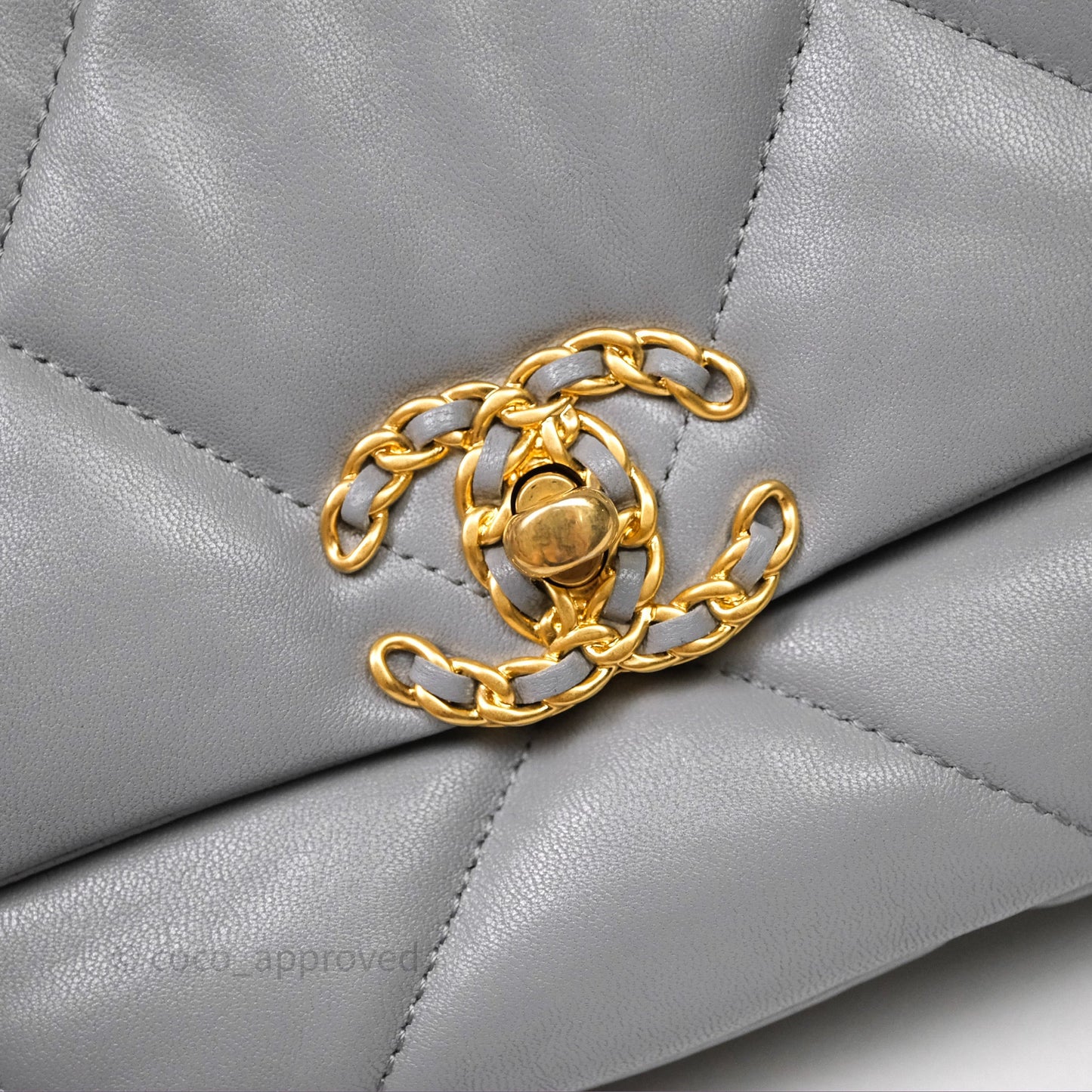 Chanel 19 Small Grey Mixed Hardware