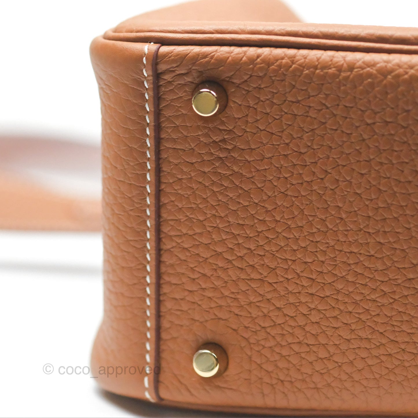 Hermès Mini Lindy 20 Gold Clemence Gold Hardware