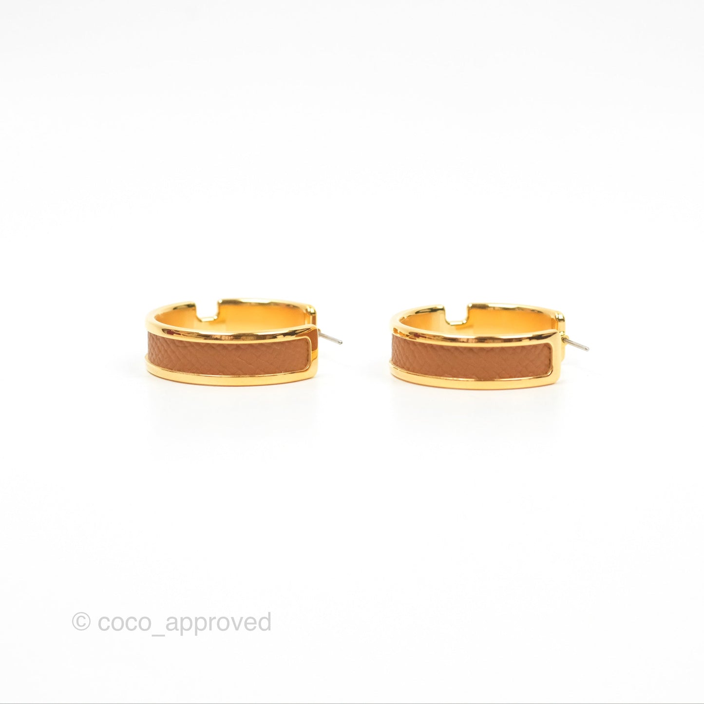 Hermès Olympe Earrings Gold Gold Hardware