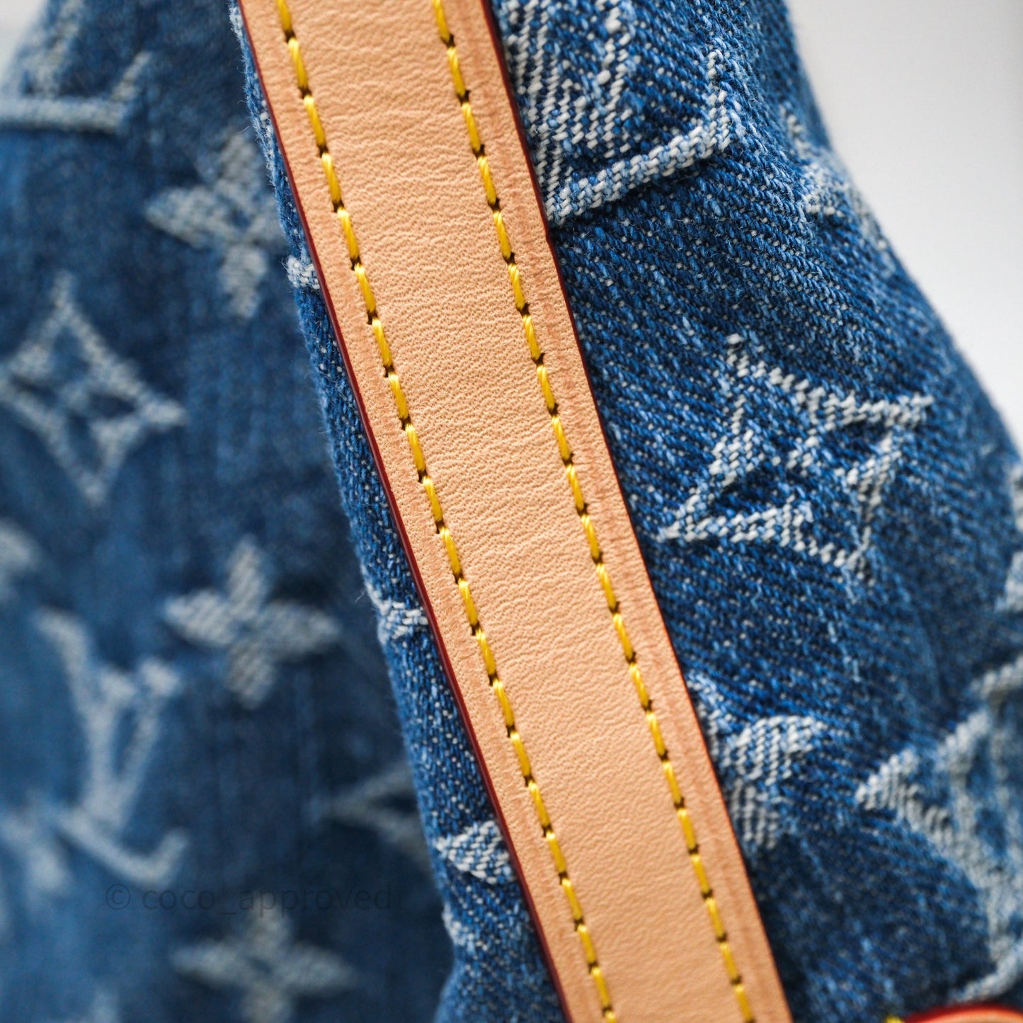 Louis Vuitton CarryAll MM Denim Blue Monogram