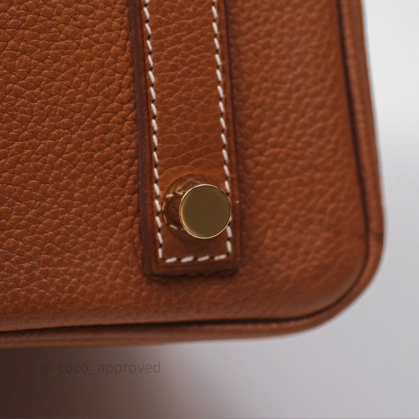 Hermès Birkin 25 Retourne Fauve 34 Barenia Gold Hardware