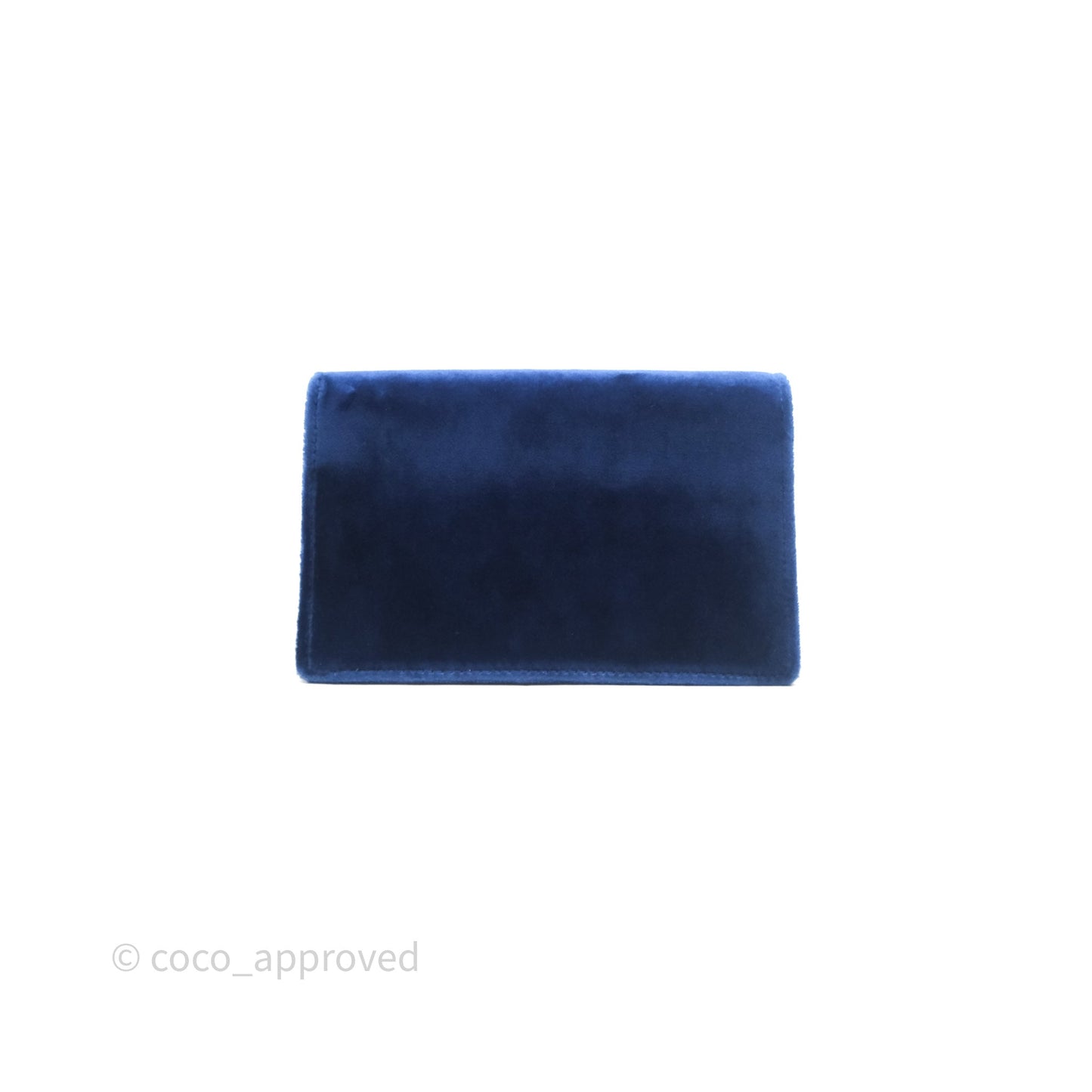 Gucci Super Mini Dionysus Crossbody Bag Royal Blue Velvet