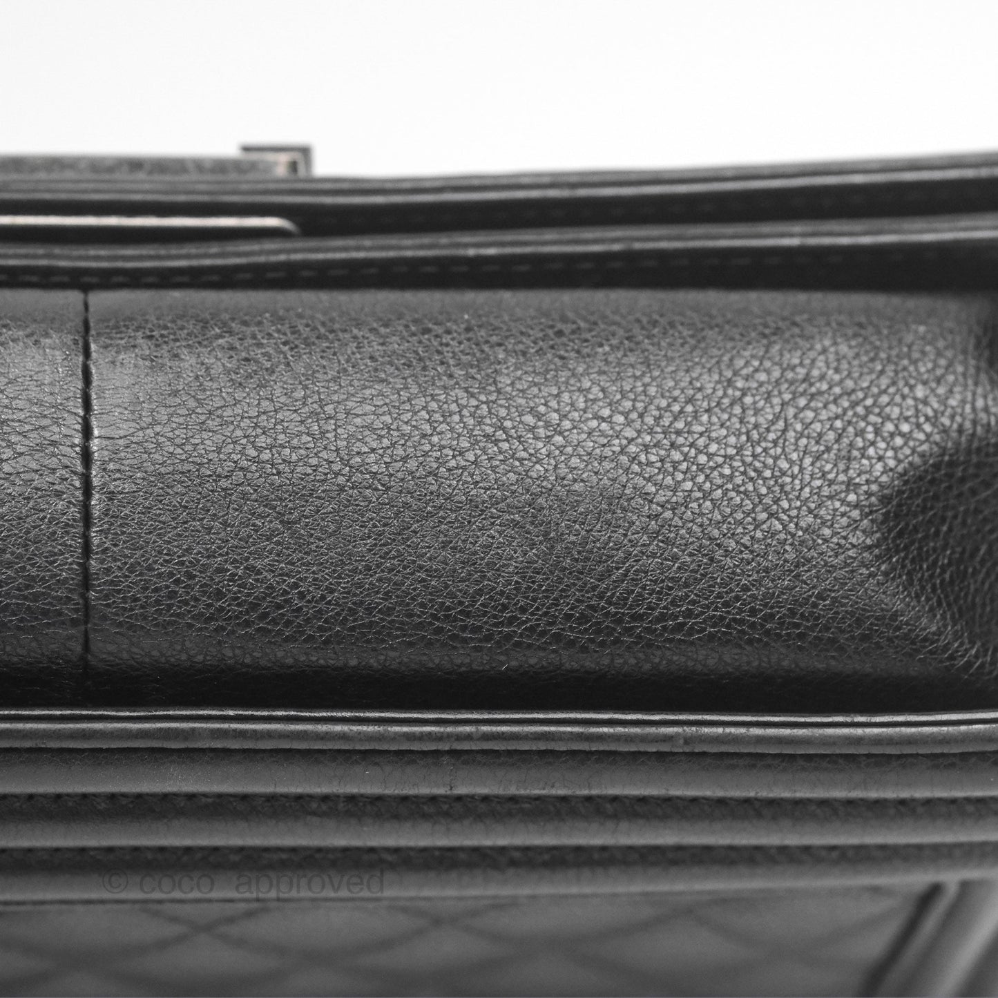 Chanel Medium Boy Quilted Black Calfskin Ruthenium Hardware