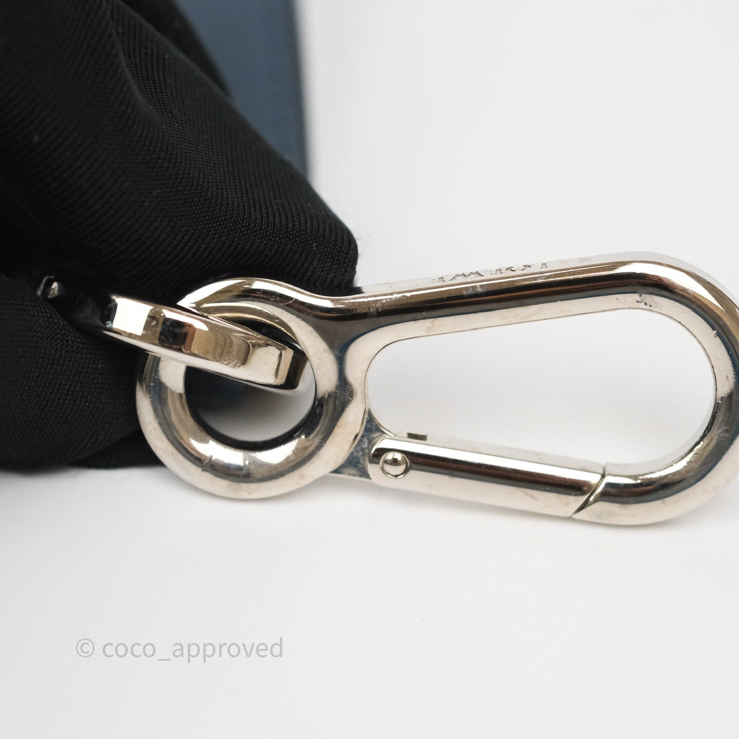 Loewe Medium Puzzle Bag Stone Blue Indigo Tan Calfskin Silver Hardware