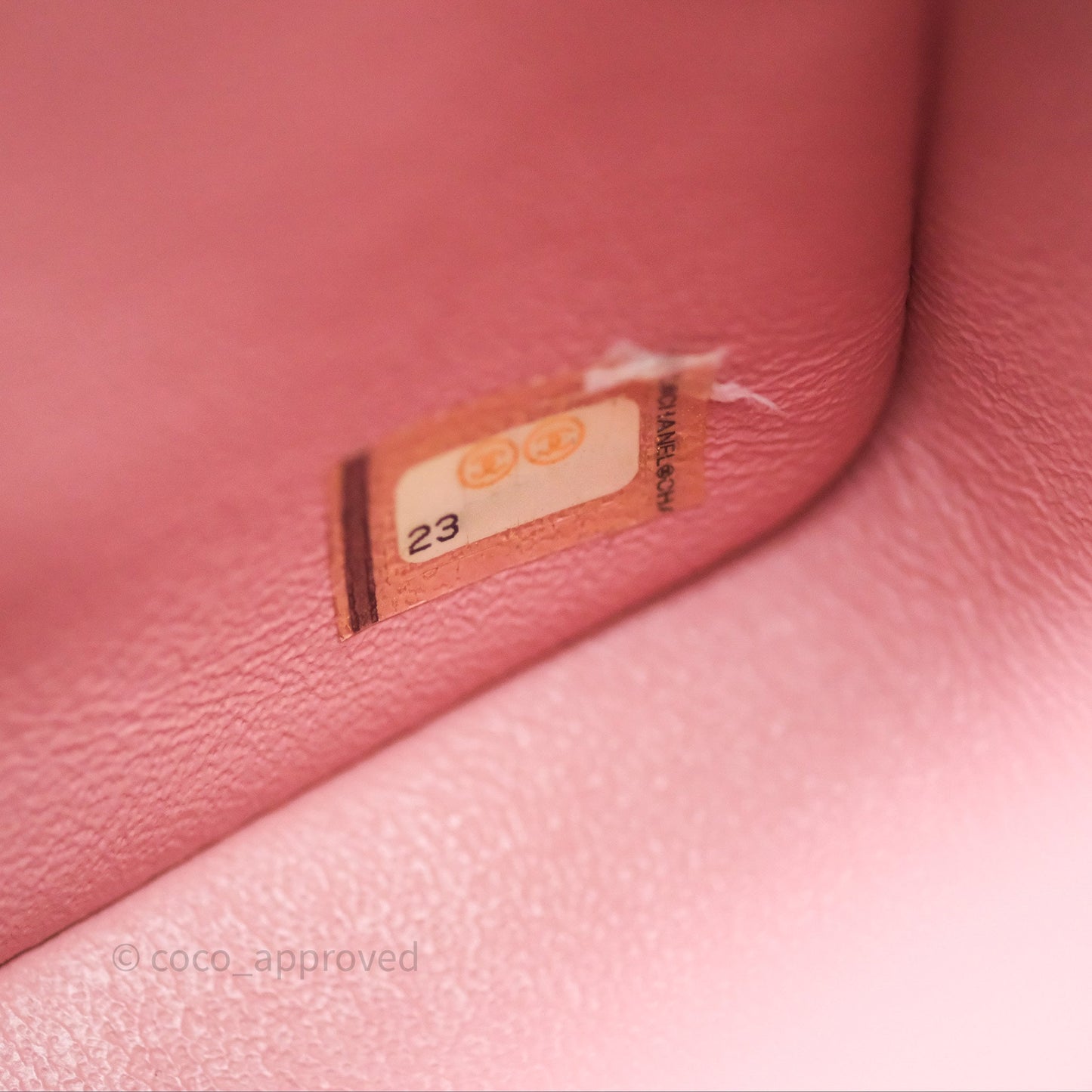 Chanel Mini Square Flap Quilted Pink Lambskin Gold Hardware