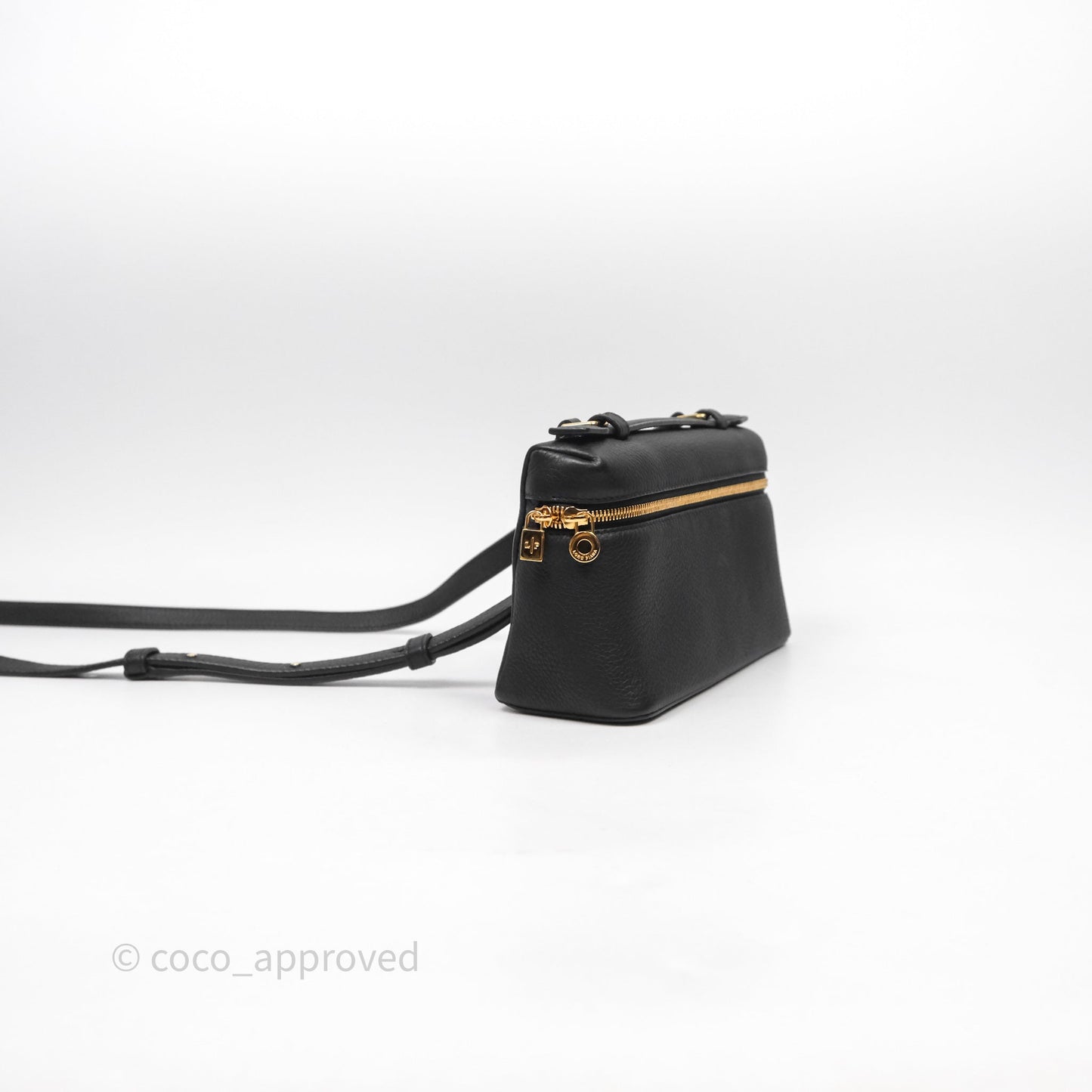 Loro Piana Extra Pocket L19 Black Grained Calfskin
