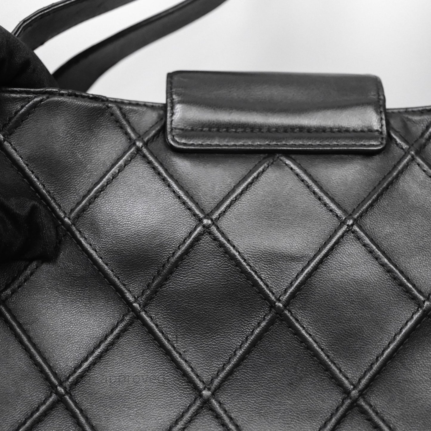 Chanel Vintage Quilted Kelly Waffle Bag Silver Hardware