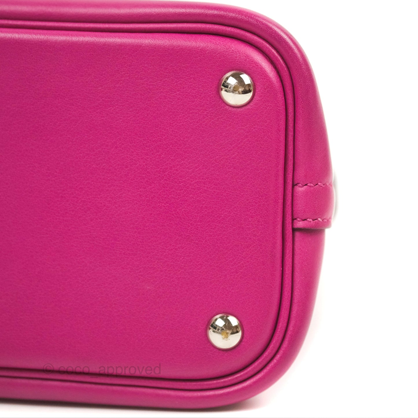 Hermès Bolide 27 Rose Pourpre Swift Palladium Hardware