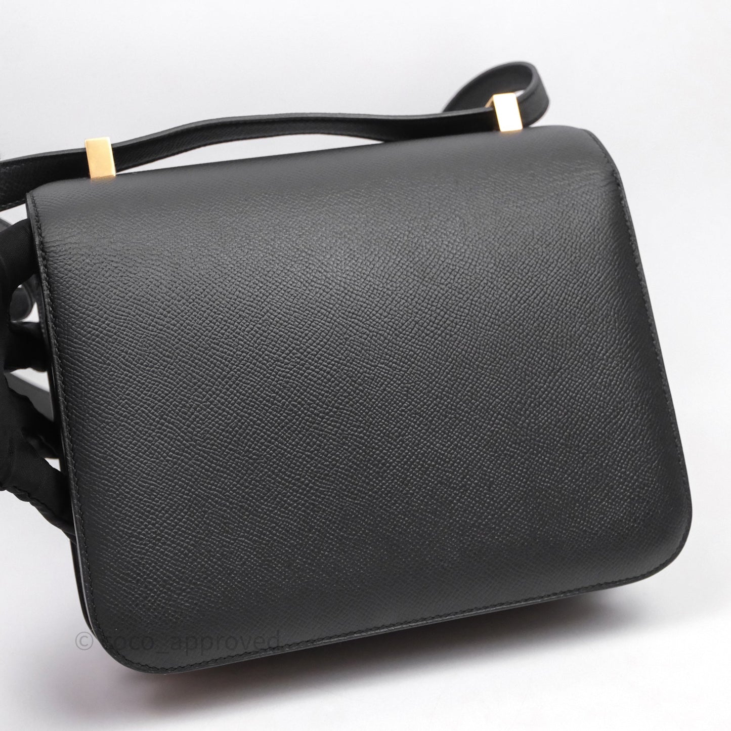 Hermès Constance 24 Noir 89 Epsom Gold Hardware