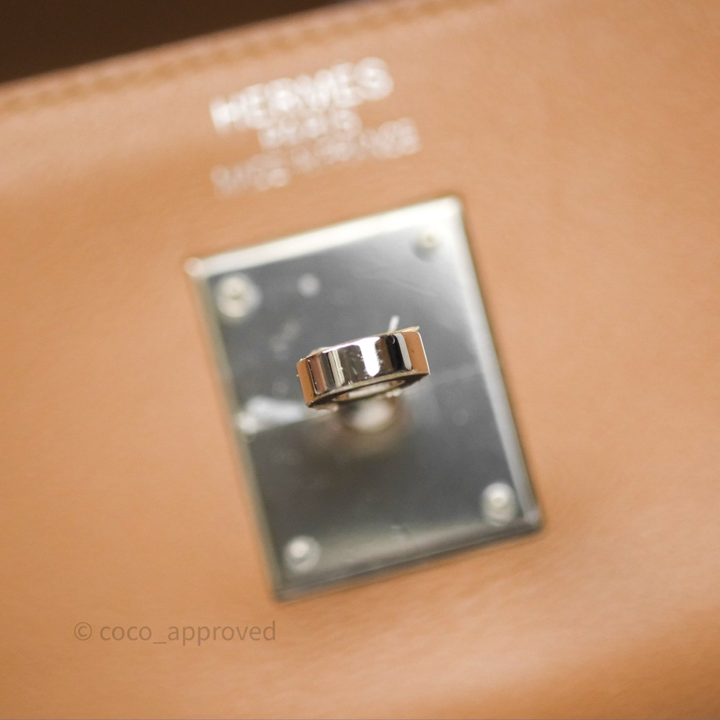 Hermès Kelly 35 Retourne Chai 0M Evercolor Palladium Hardware