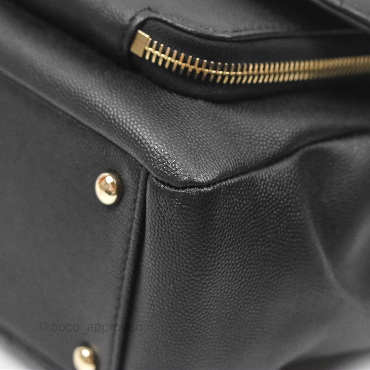 Chanel Quilted Large Business Affinity Flap Black Caviar Gold Hardware
