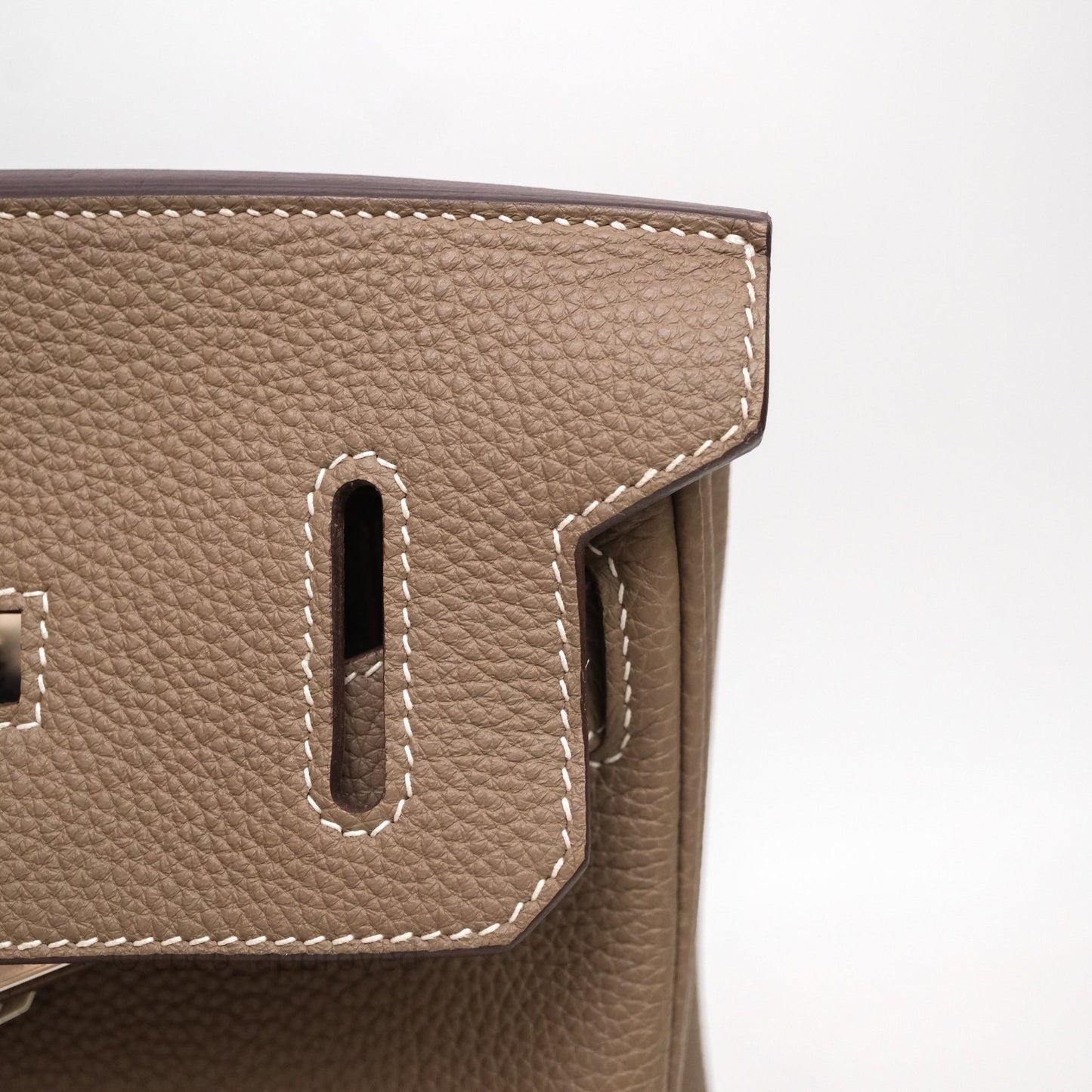 Hermès Hac a Dos PM Backpack Etoupe 18 Togo Palladium Hardware