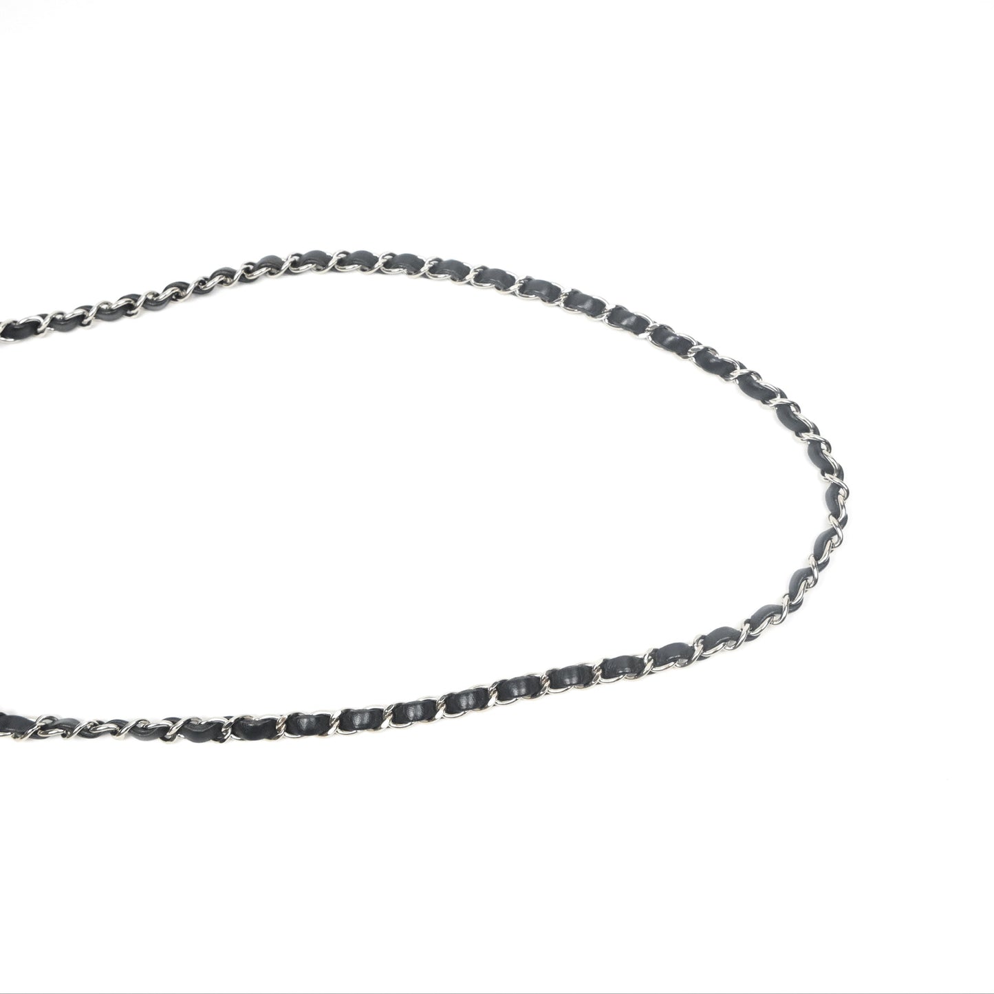 Chanel Mini Square Black Chevron Lambskin Silver Hardware