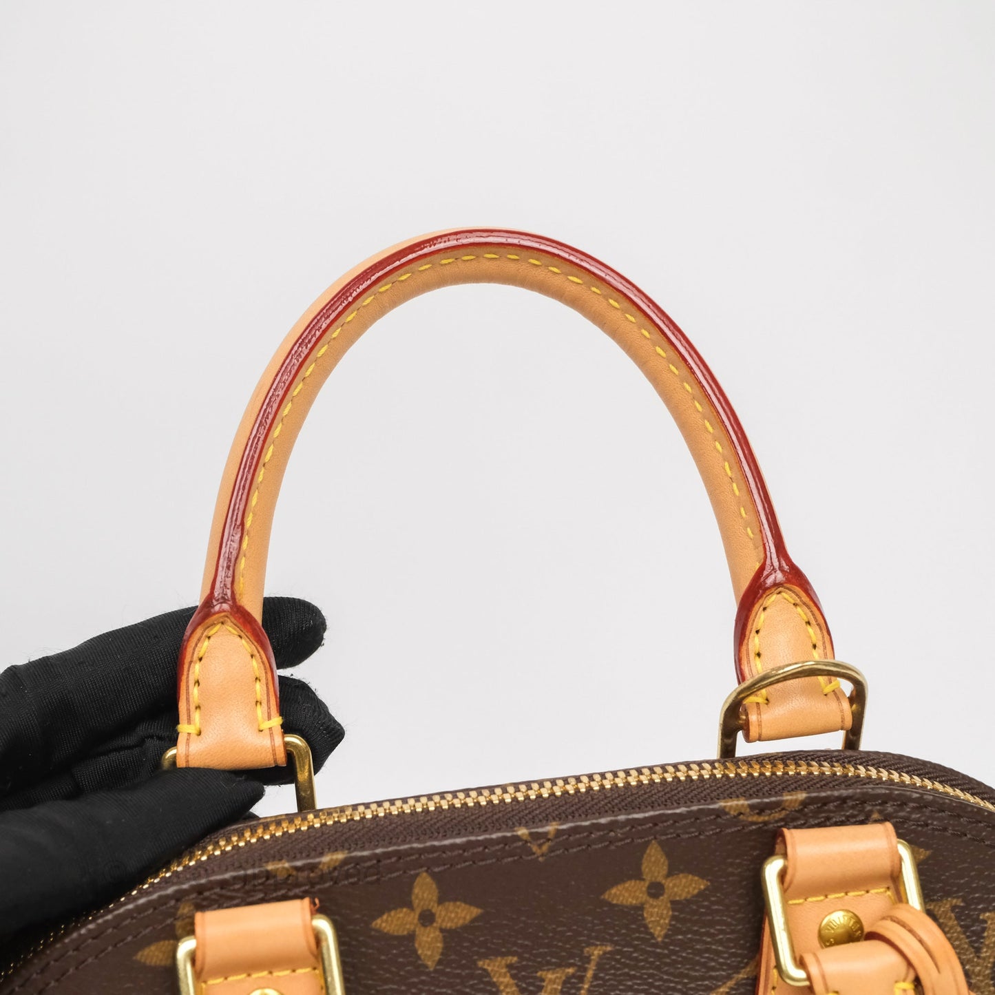 Louis Vuitton Monogram Alma BB Bag Gold Hardware