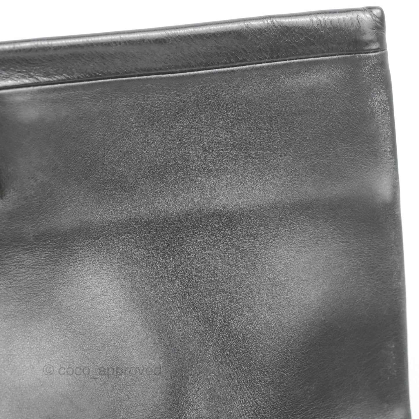 Chanel Soft Elegance Flap Bag Calfskin Black Aged Gold Hardware