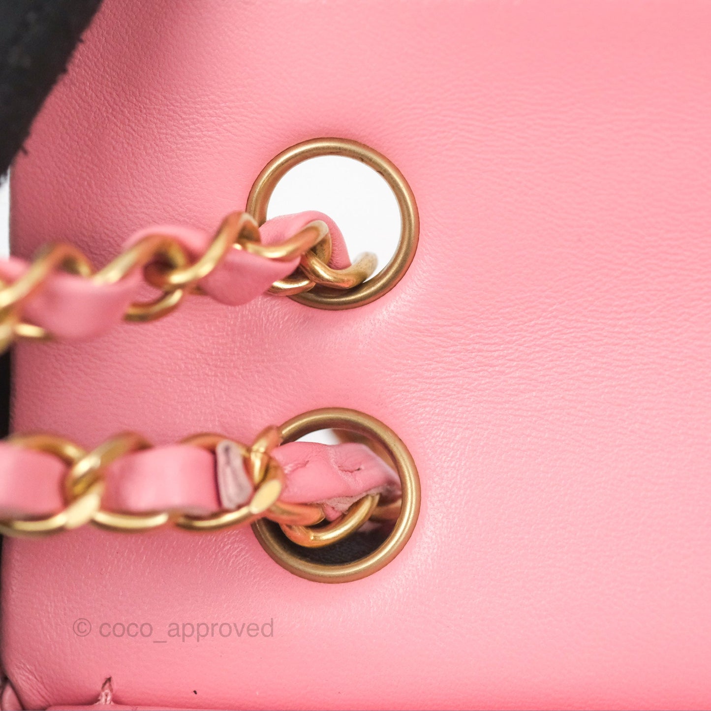 Chanel Small Classic Quilted Flap Pink Lambskin Gold Hardware