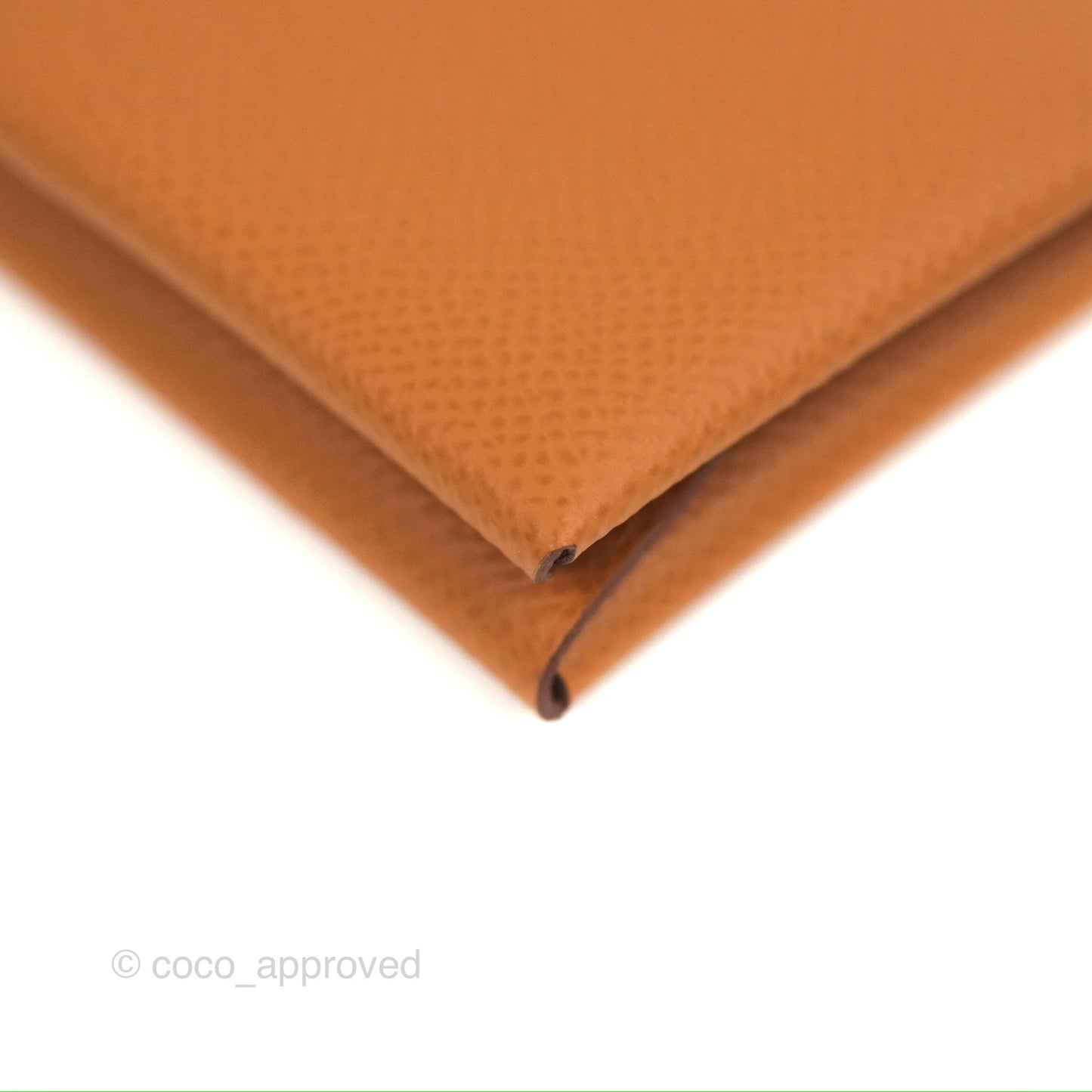Hermès Calvi Duo Compact Card Holder Gold Epsom