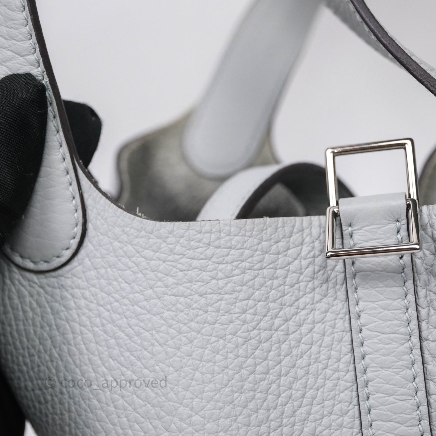 Hermès Picotin Lock 18 Bleu Glacier 8U Clemence Palladium Hardware