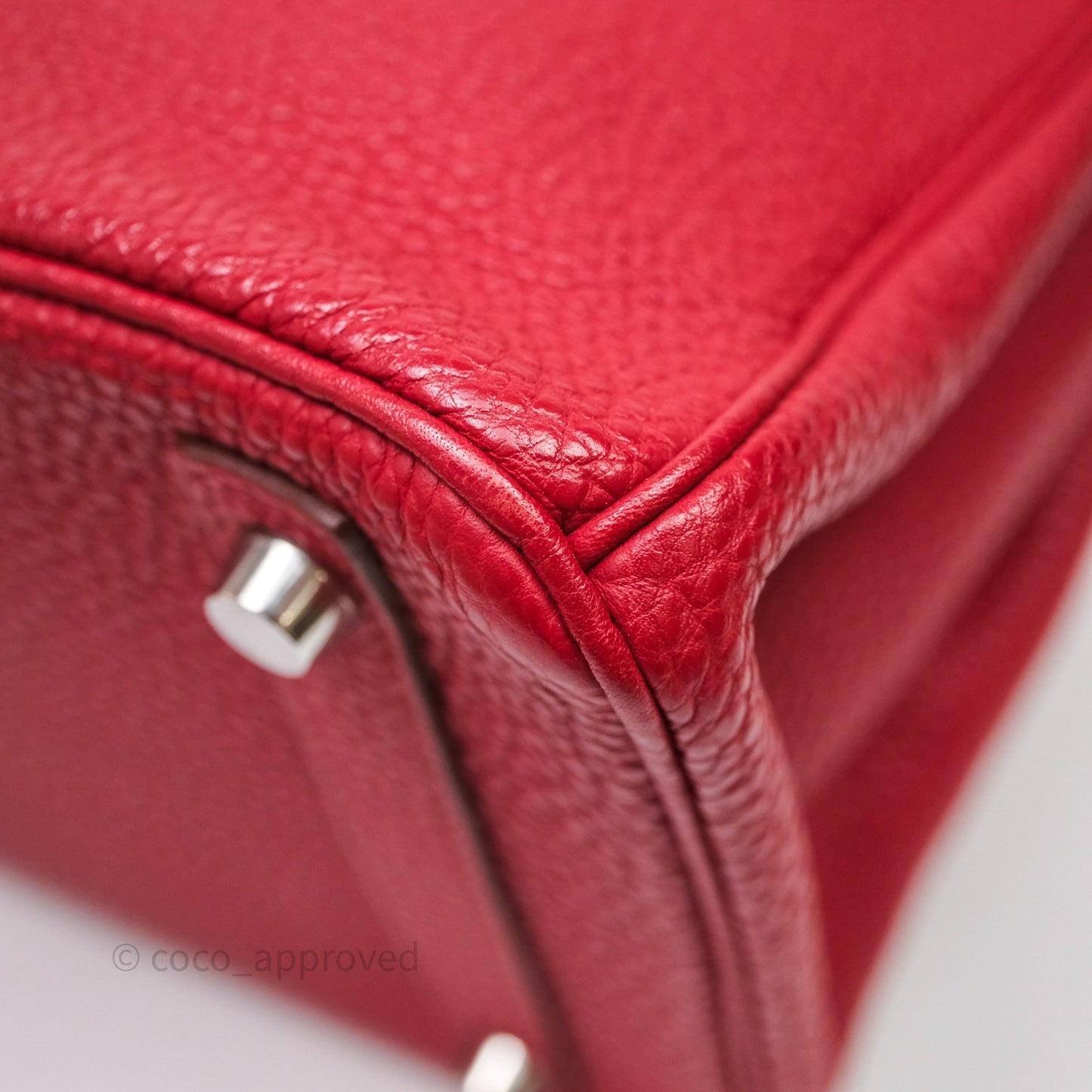 Hermès Birkin 30 Rouge Togo Palladium Hardware