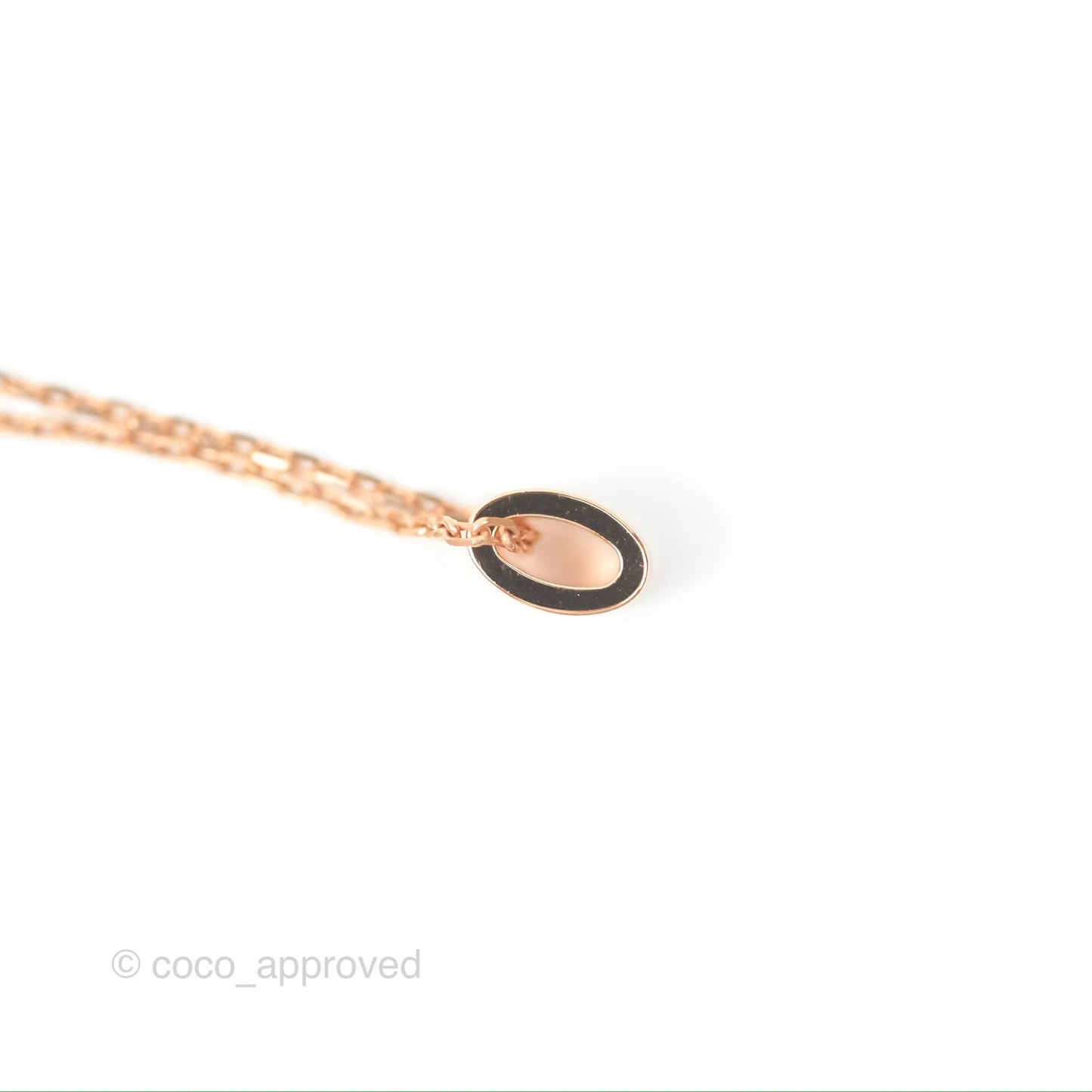 Hermès Mini Pop H Pendant Necklace Vert Cypres Rose Gold Hardware