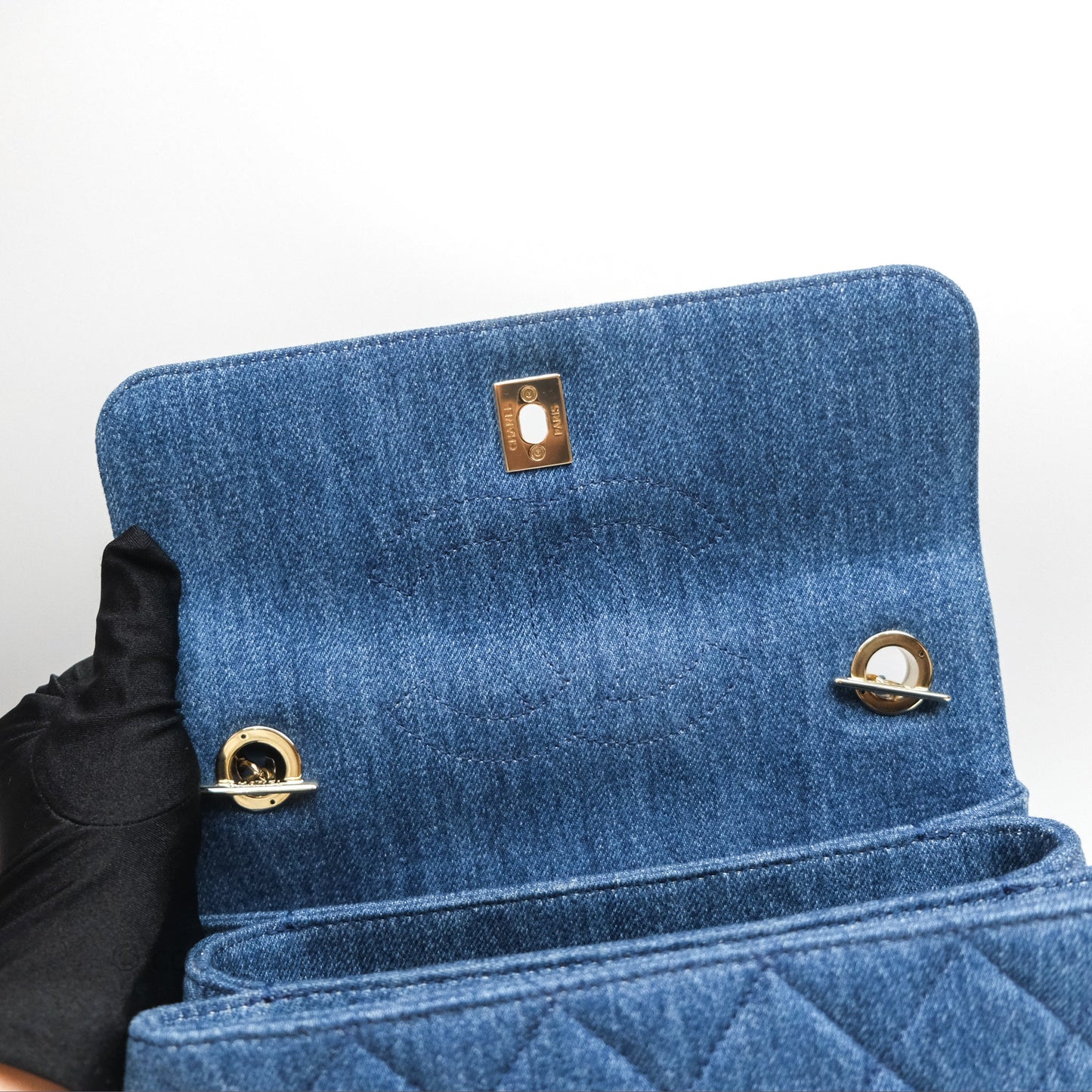 Chanel Small Trendy CC Denim Gold Hardware