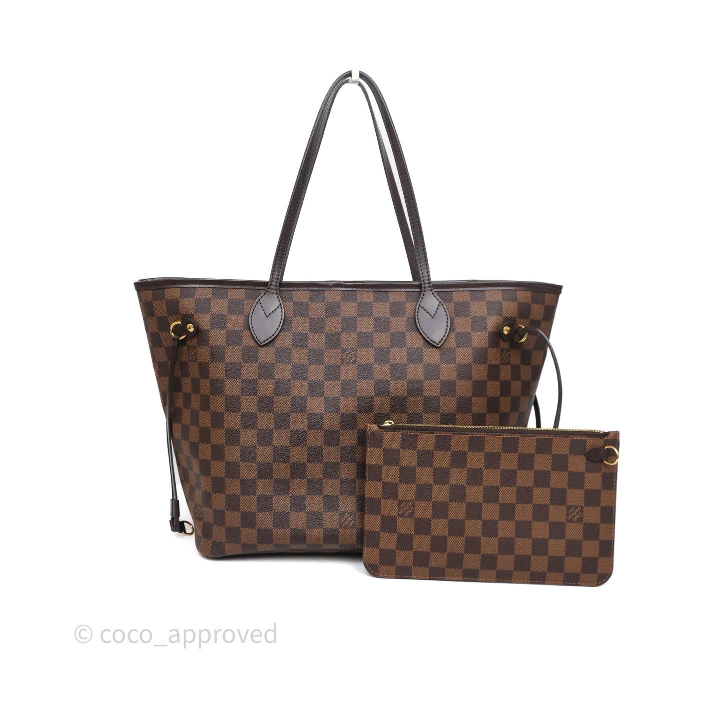 Louis Vuitton Neverfull MM Tote Bag Damier Ebene Canvas