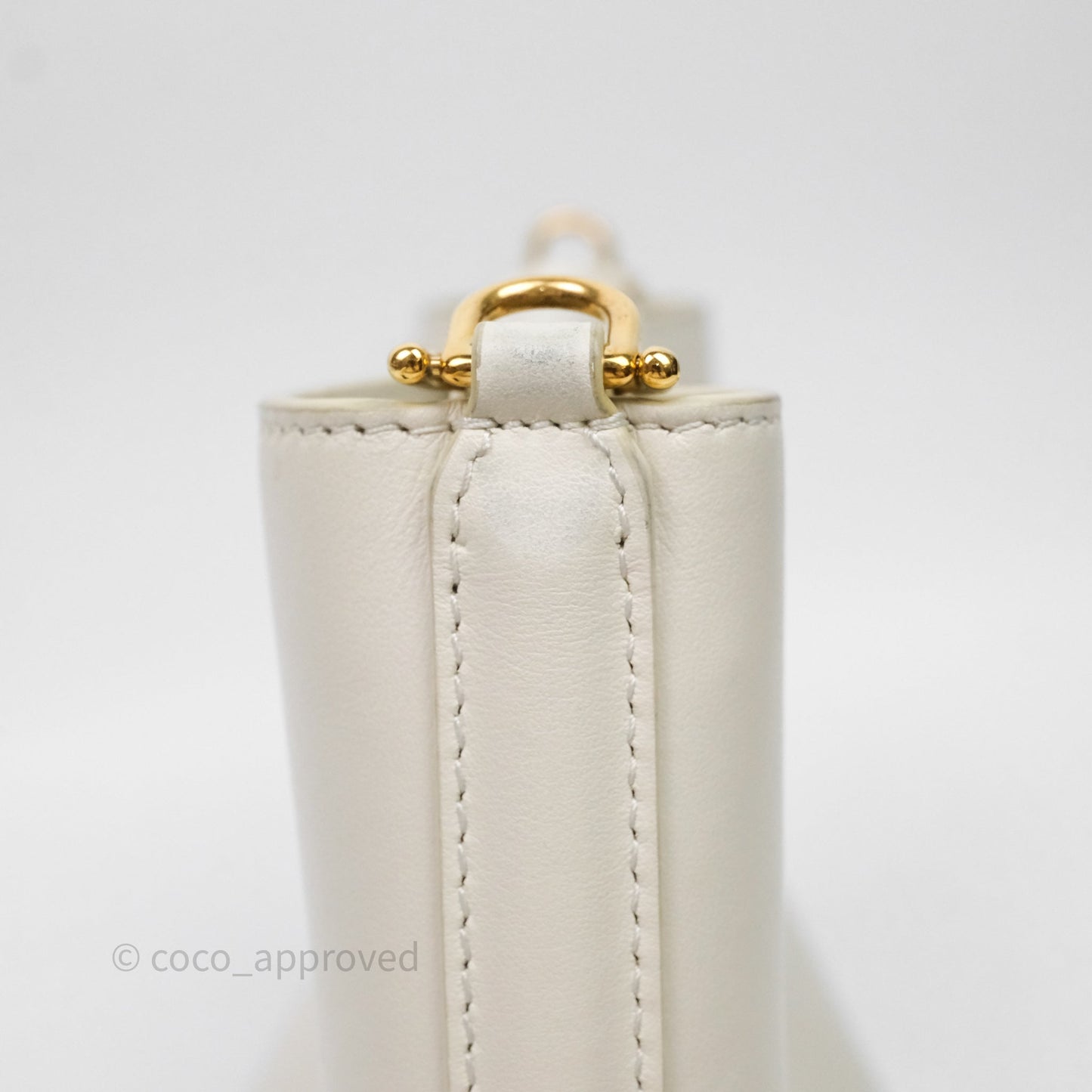 Celine Teen Bucket 16 Bag Ivory White Calfskin