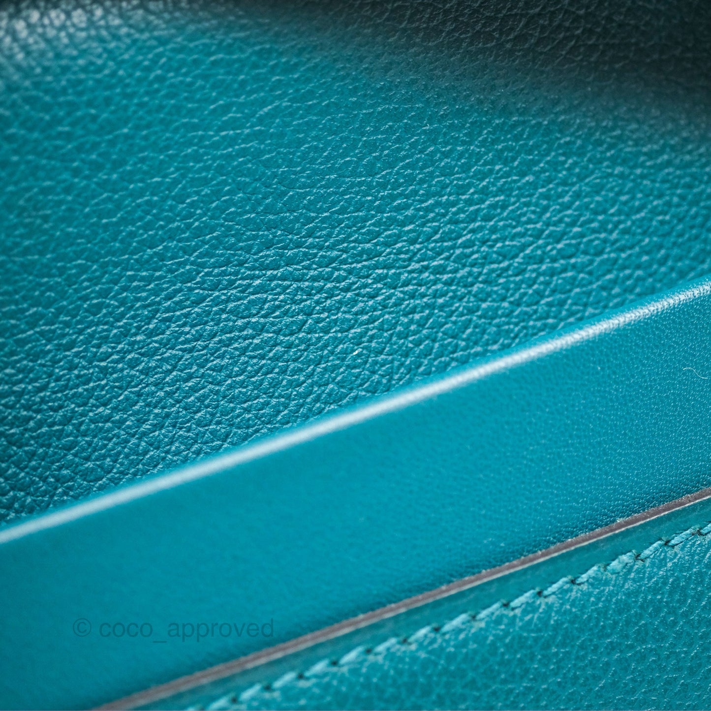 Hermès 24/24 21 Mini Vert Bosphore Evercolor Swift Palladium Hardware