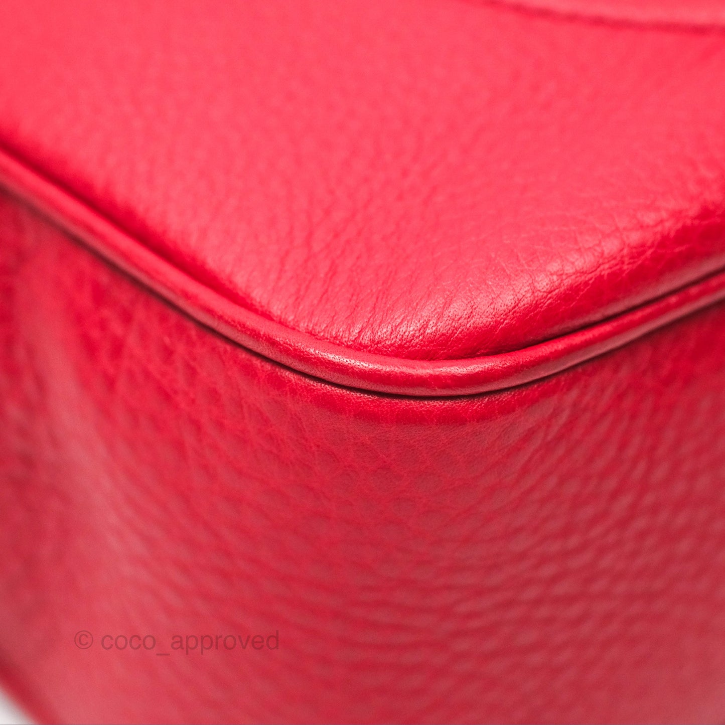 Gucci Small Soho Disco Bag Red Calfskin