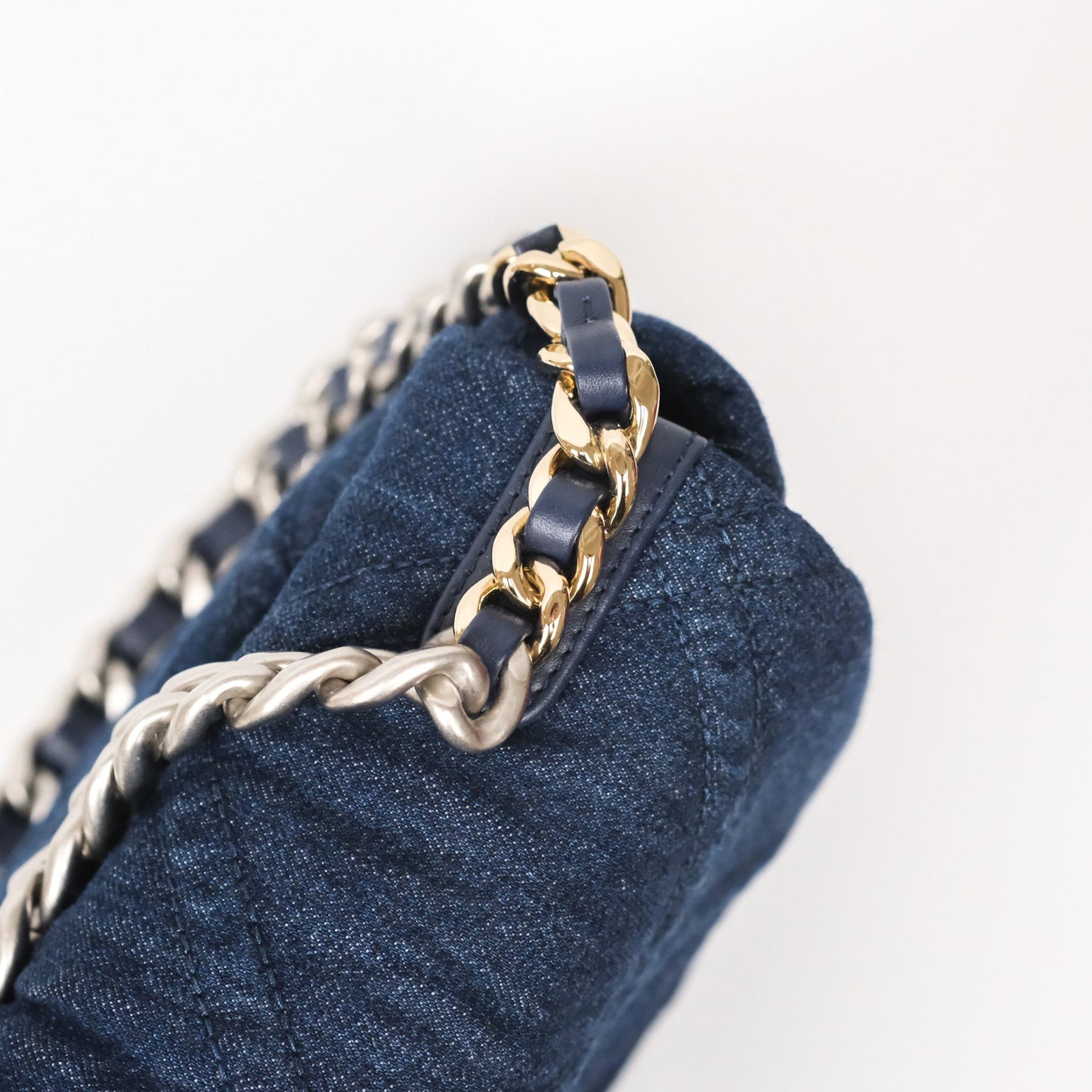 Chanel 19 Small Denim Mixed Hardware 22P