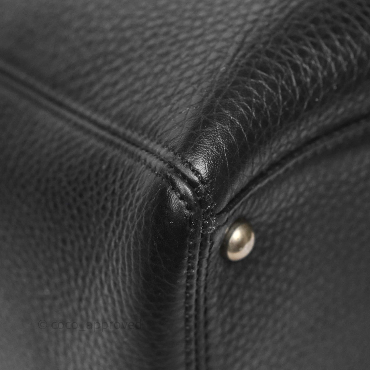 Chanel Executive Tote Bag Black Grained Calfskin Silver Hardware