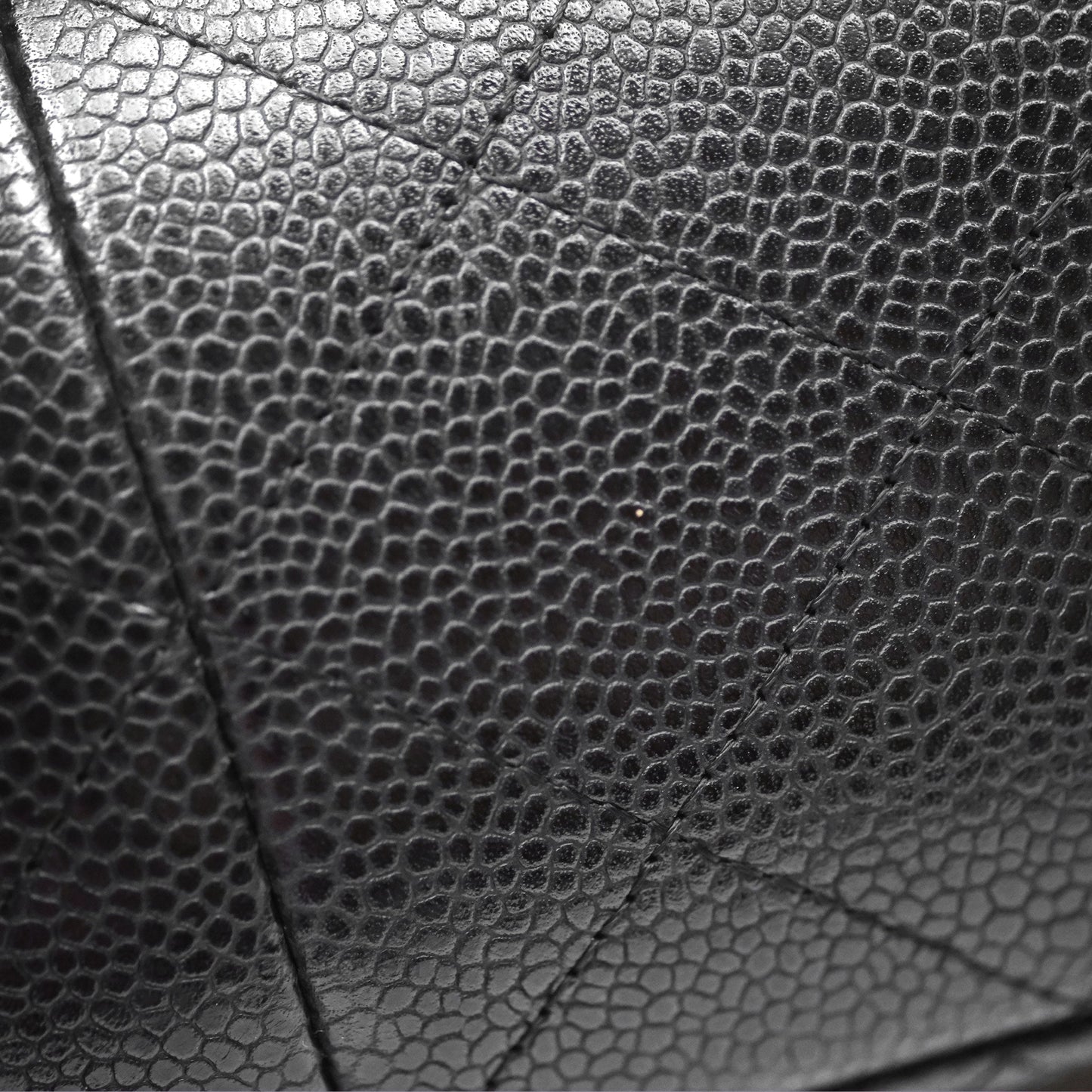 Chanel Jumbo Single Flap Quilted Black Caviar Silver Hardware