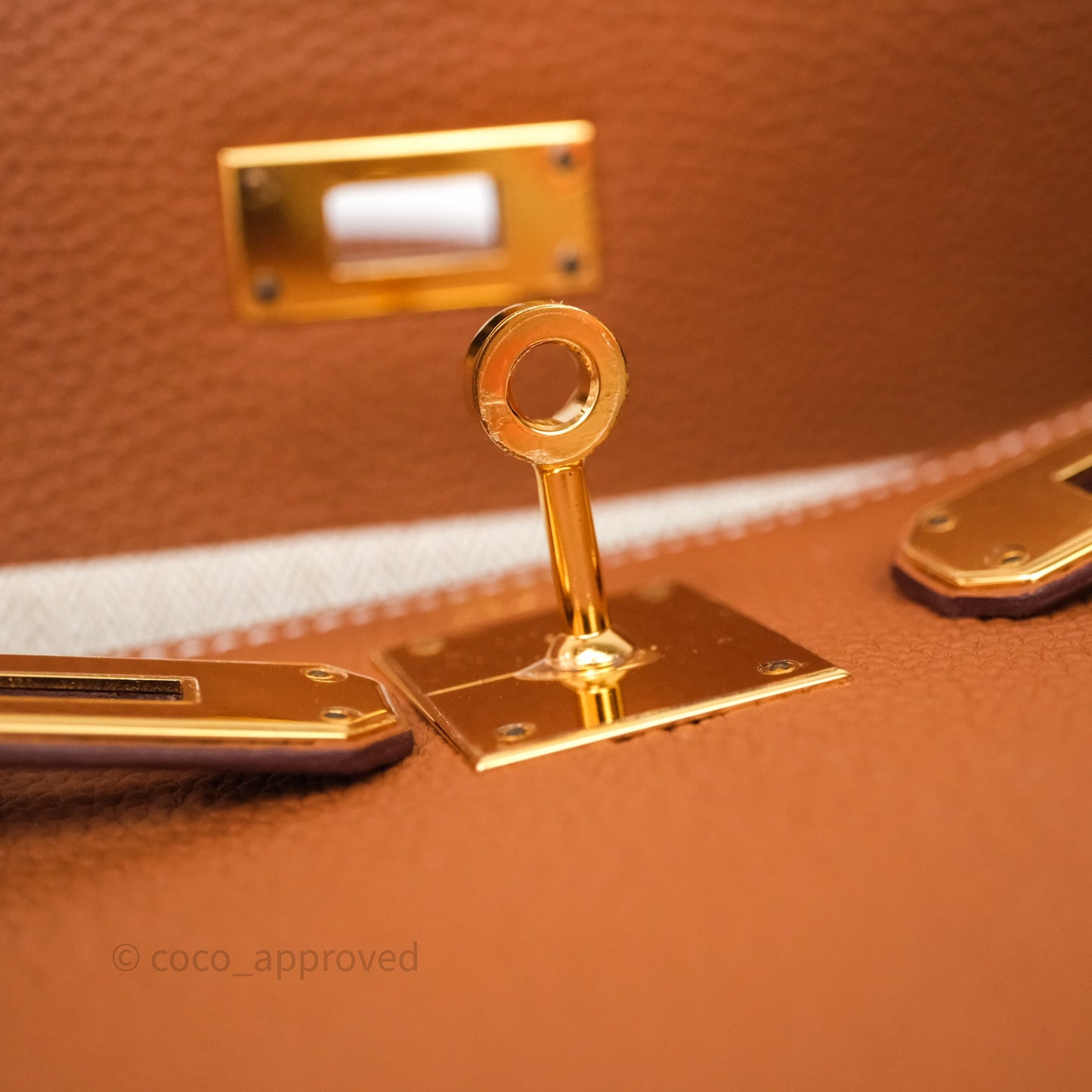 Hermes Kelly 28 Gold Togo Gold Hardware