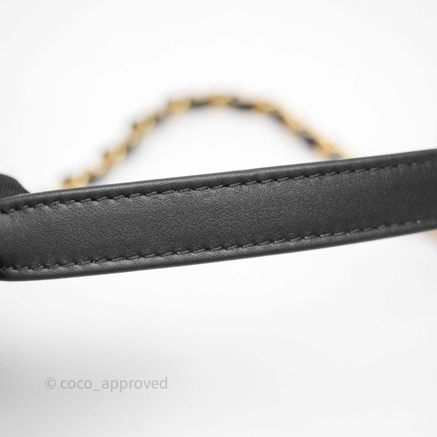 Chanel Mini Flag Bag Black & Grey Tweed Aged Gold Hardware