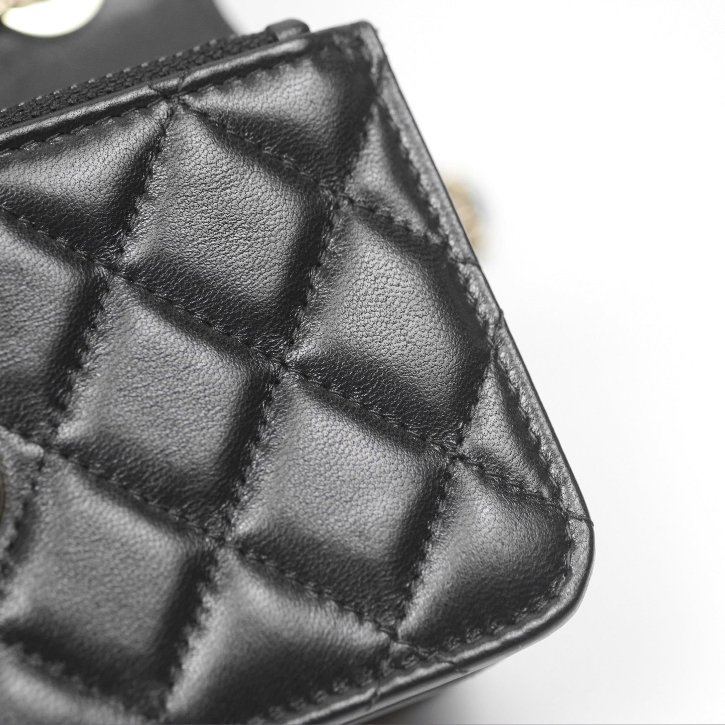Chanel Mini Trendy WOC Black Lambskin Gold Hardware