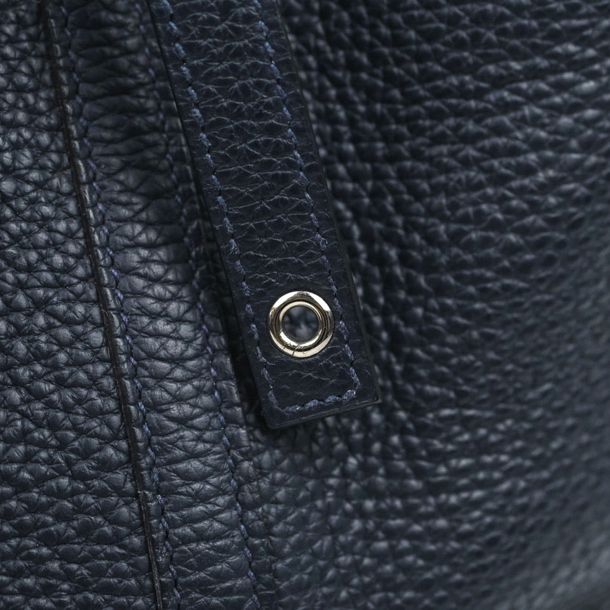 Hermès Picotin 22 Bleu Nuit 2Z Clemence Palladium Hardware