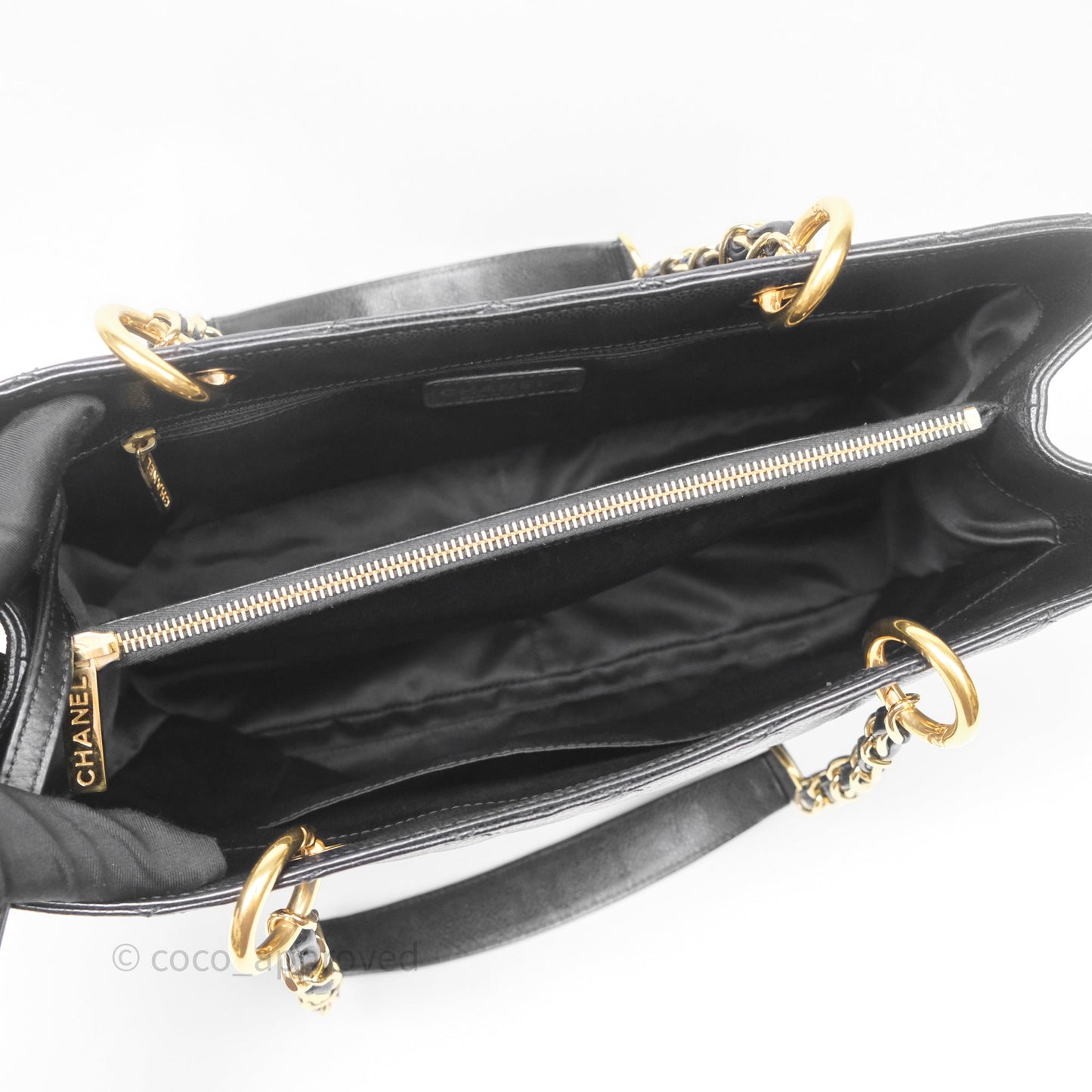 Chanel GST Black Caviar Gold Hardware