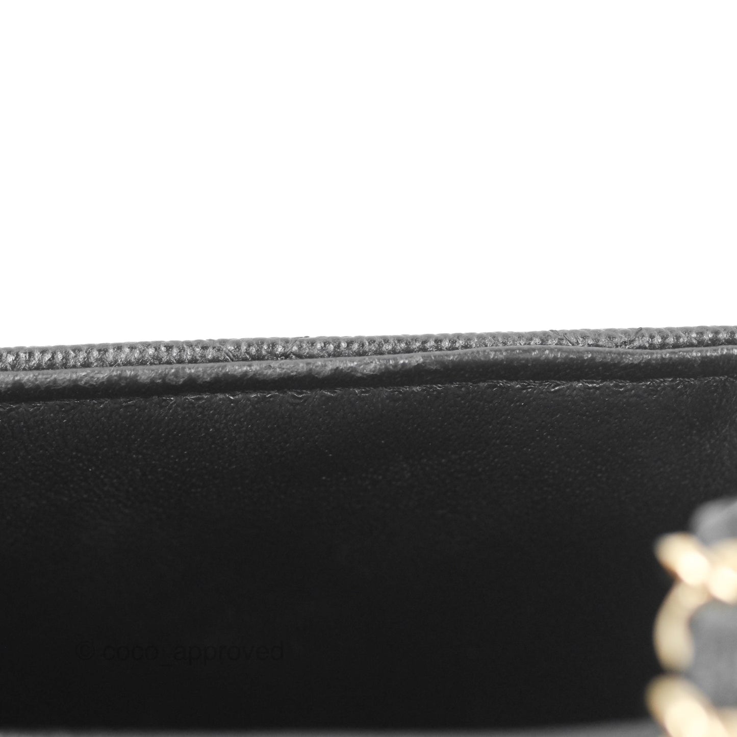 Chanel Quilted Mini Square Flap Black Caviar Gold Hardware